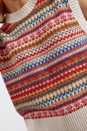 Albaray Pink Fairisle Tank - Image 3 of 4