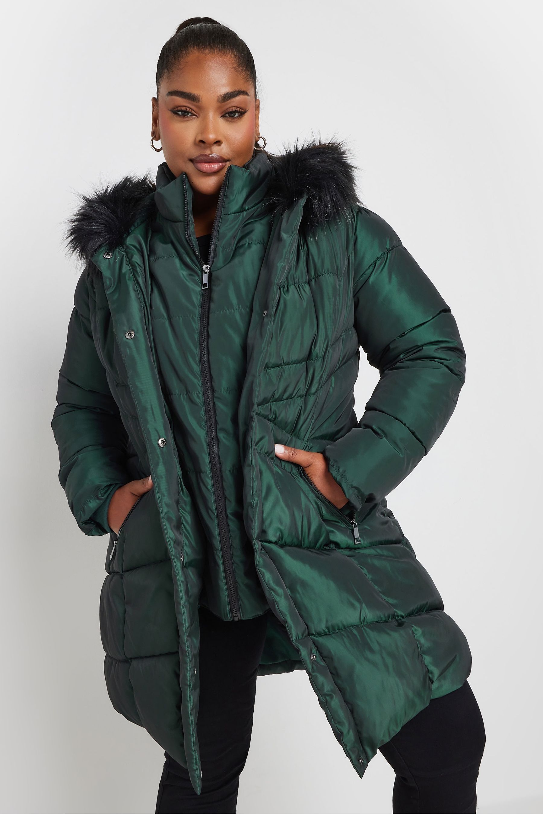 Midi padded coat online