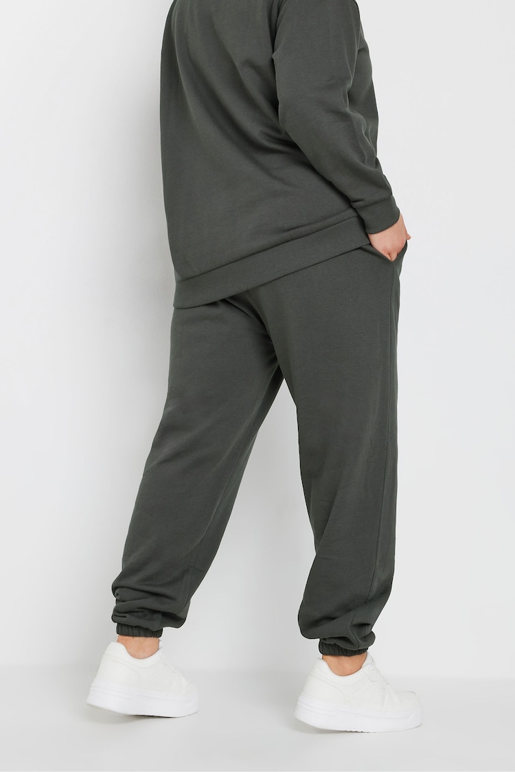 Yours Curve Grey Cuffed Joggers - Image 2 of 3