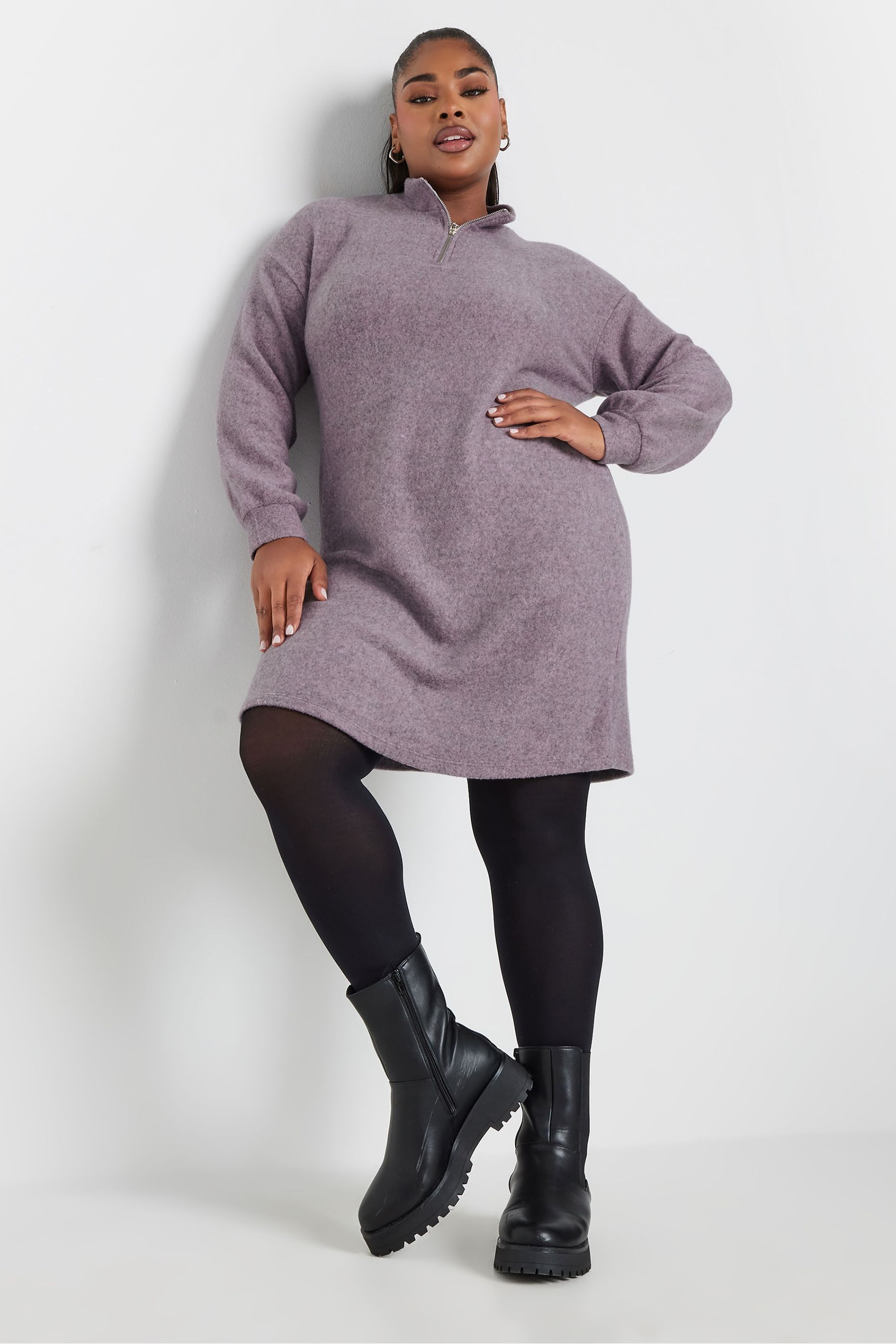Jumper dress and tights top