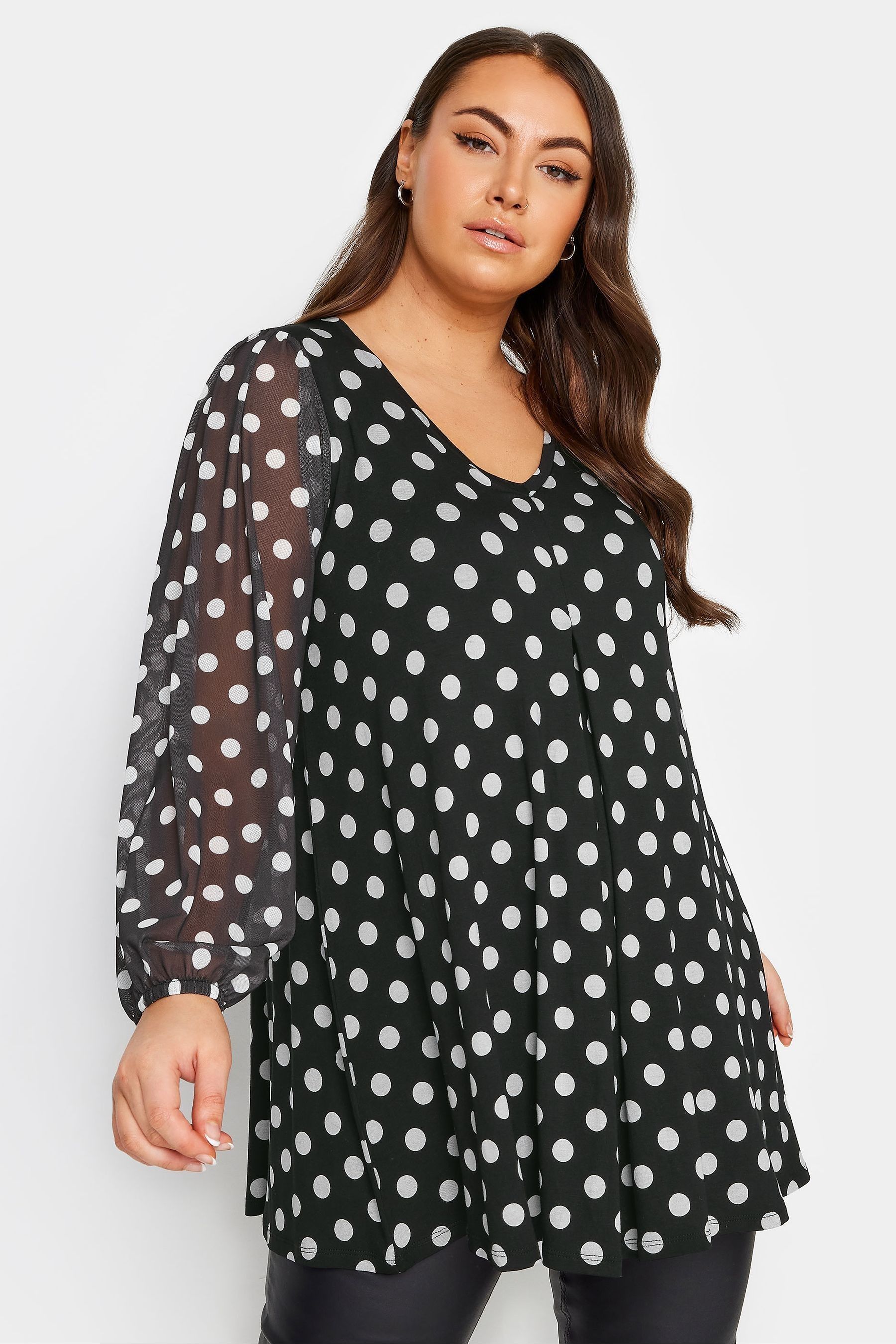 Polka dots tops online shopping online
