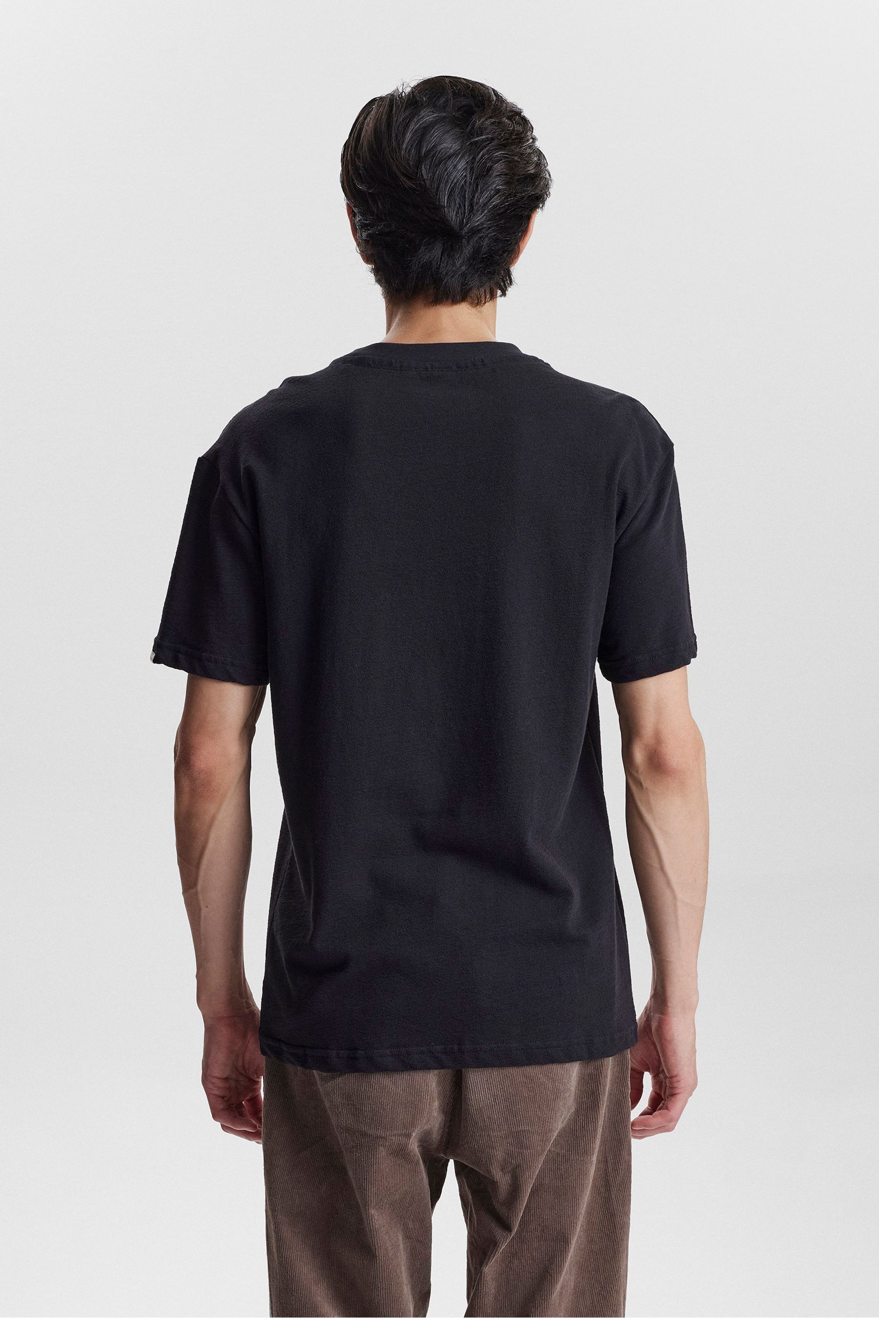 Buy Anerkjendt Black 100 Cotton Structure T Shirt from Next Oman
