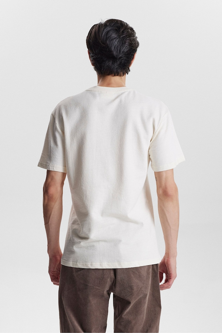 Anerkjendt White 100% Cotton Structure T-Shirt - Image 2 of 7