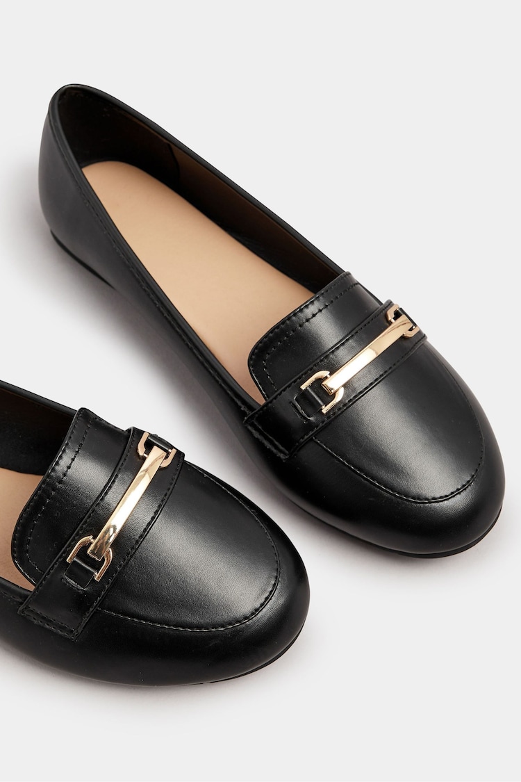 Yours Curve Black Extra Wide Fit Snaffle Loafers - Image 5 of 5