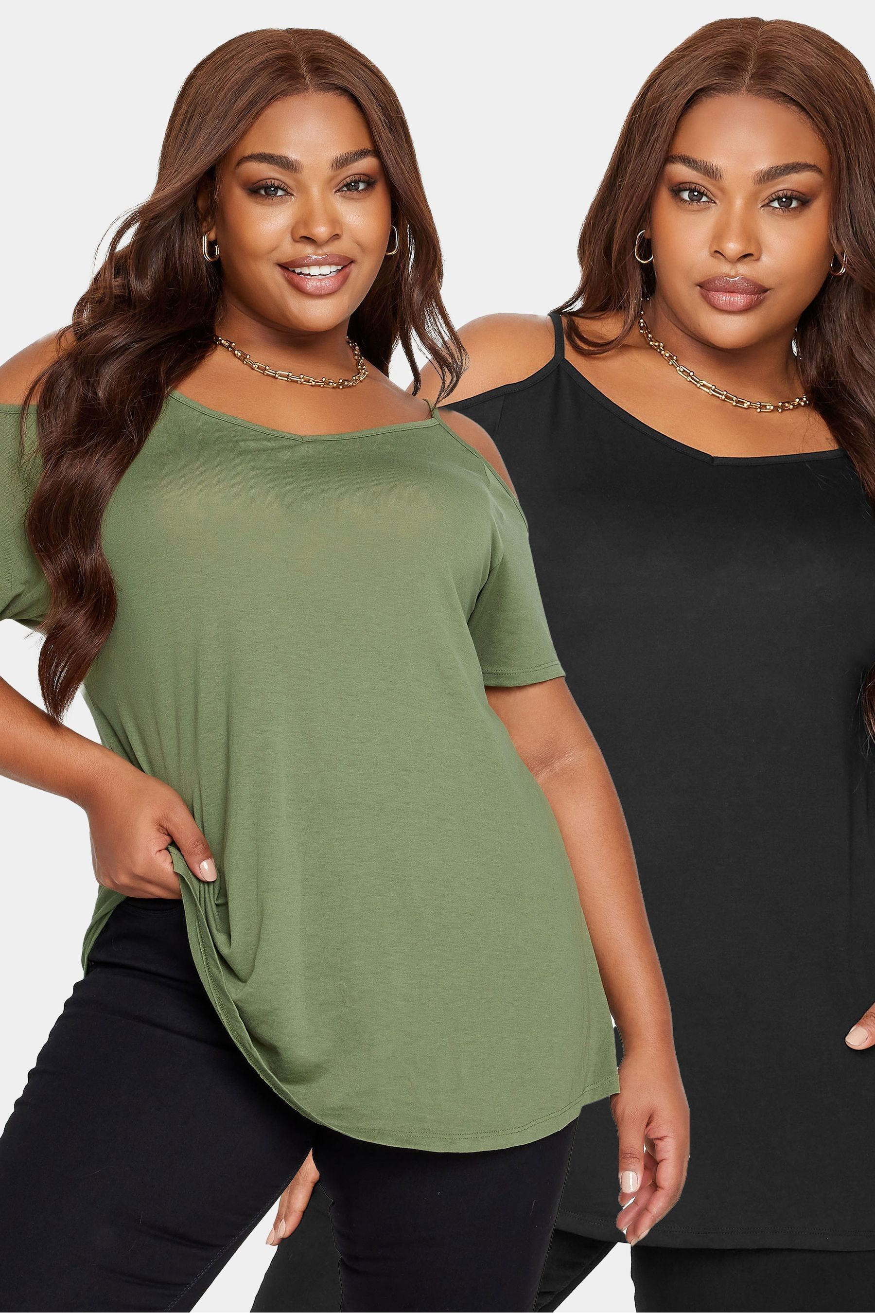 Cold shoulder plus size shirts sales