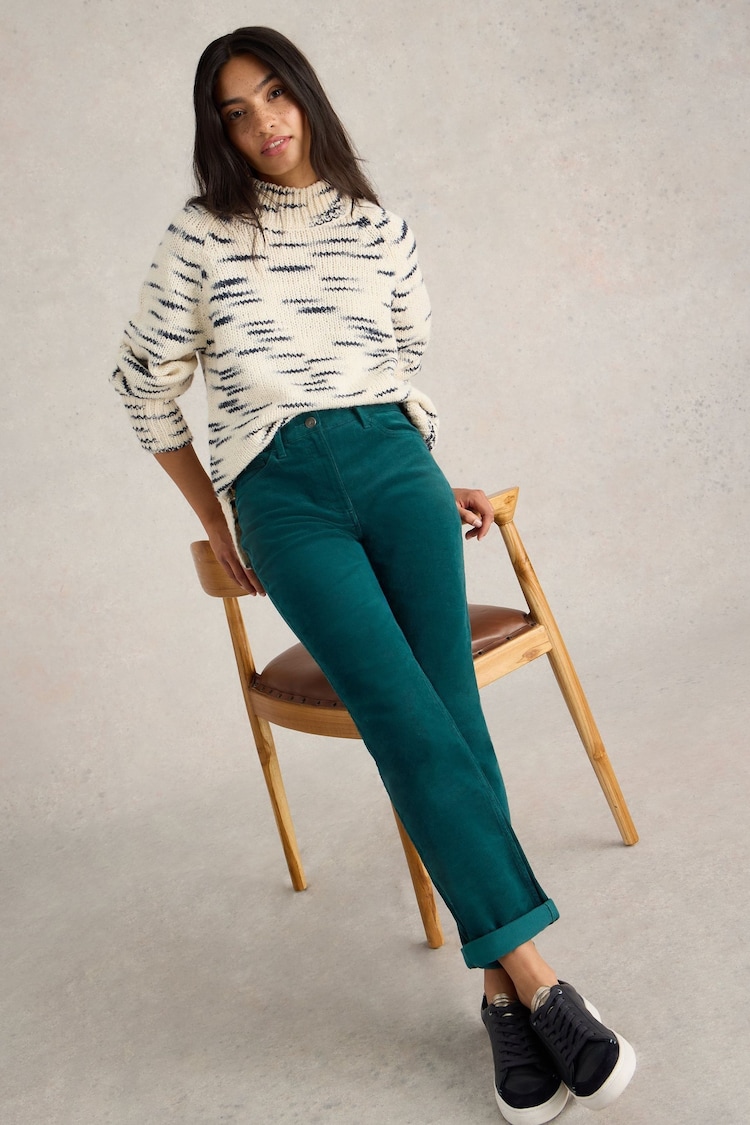 White Stuff Green Brooke Straight Cord Trousers - Image 2 of 5