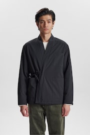 Anerkjendt Black Quilt Kimono Overshirt - Image 1 of 8