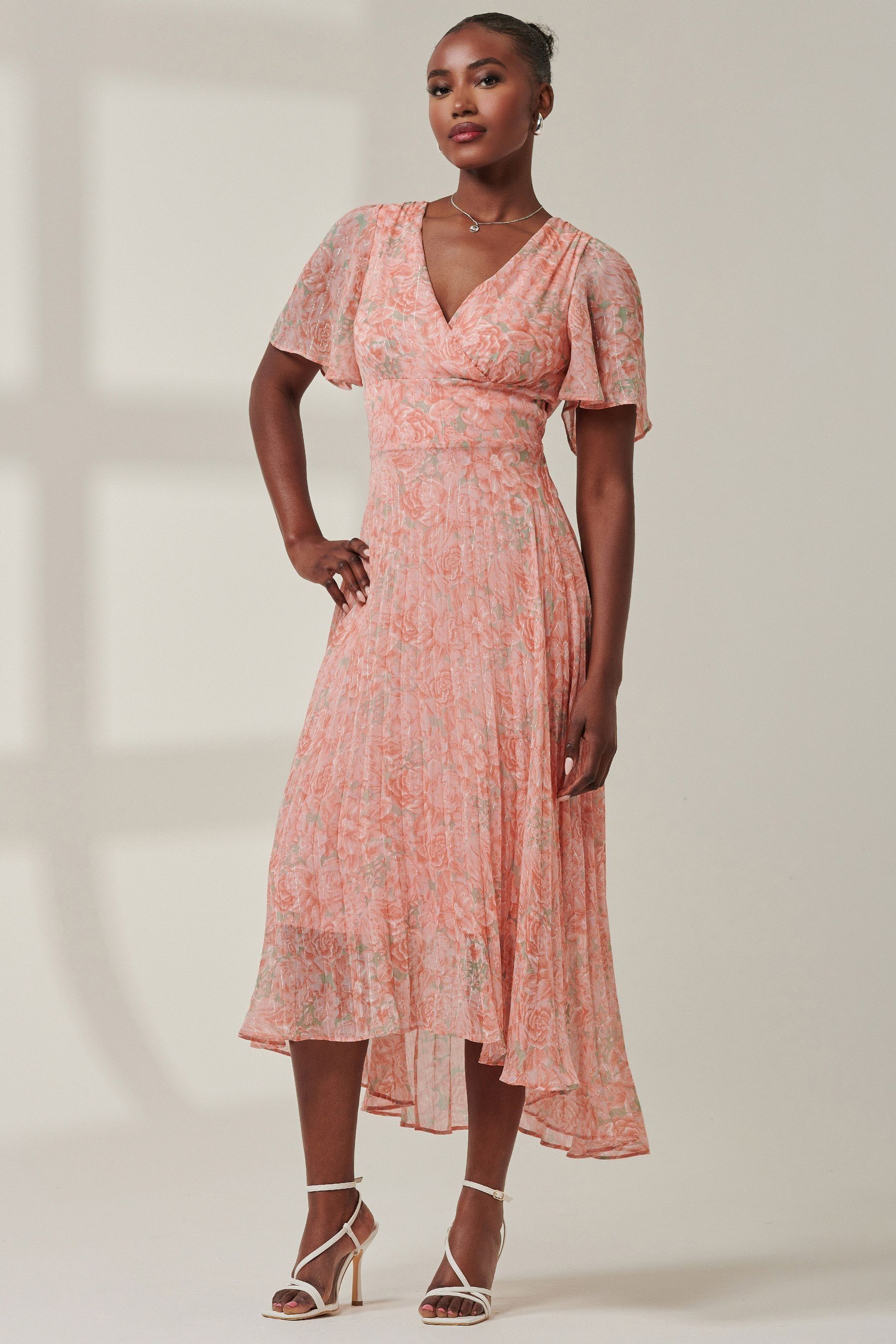 Dipped hem maxi dress shop