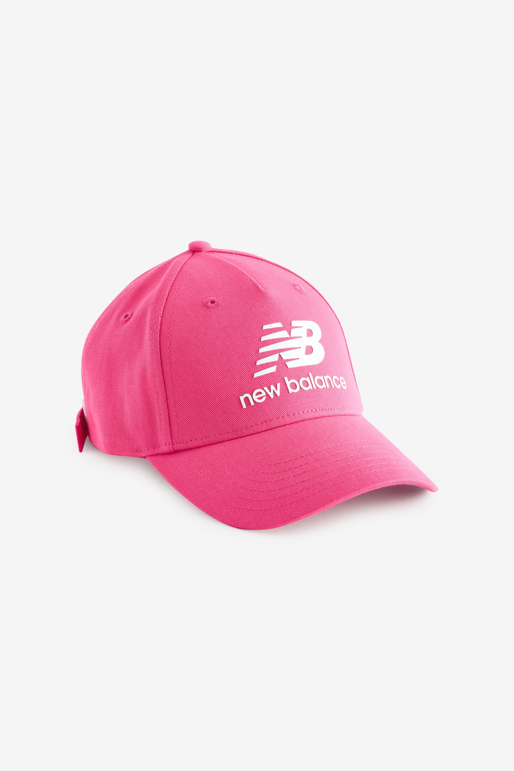 New Balance Pink Stacked Logo Cap one Childrens
