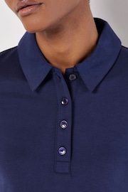 Apricot Blue Polo Collar T-Shirt A-Line Dress - Image 4 of 4