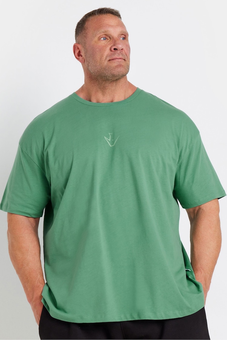 BadRhino Big & Tall Green IronRhino Training Dept T-Shirt - Image 1 of 4