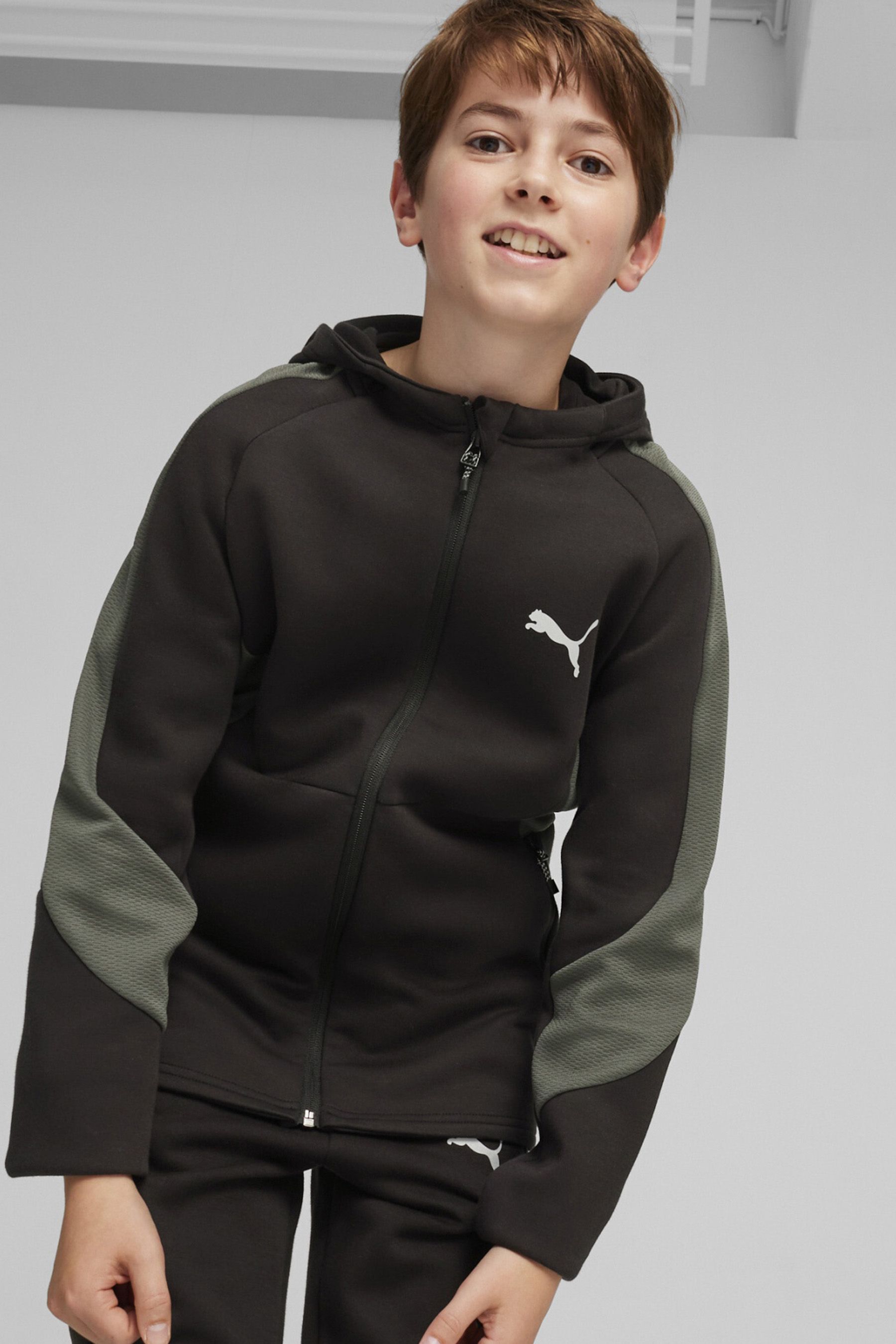 Buy Puma Black Boys Evostripe Full Zip Hoodie from the Next UK online shop