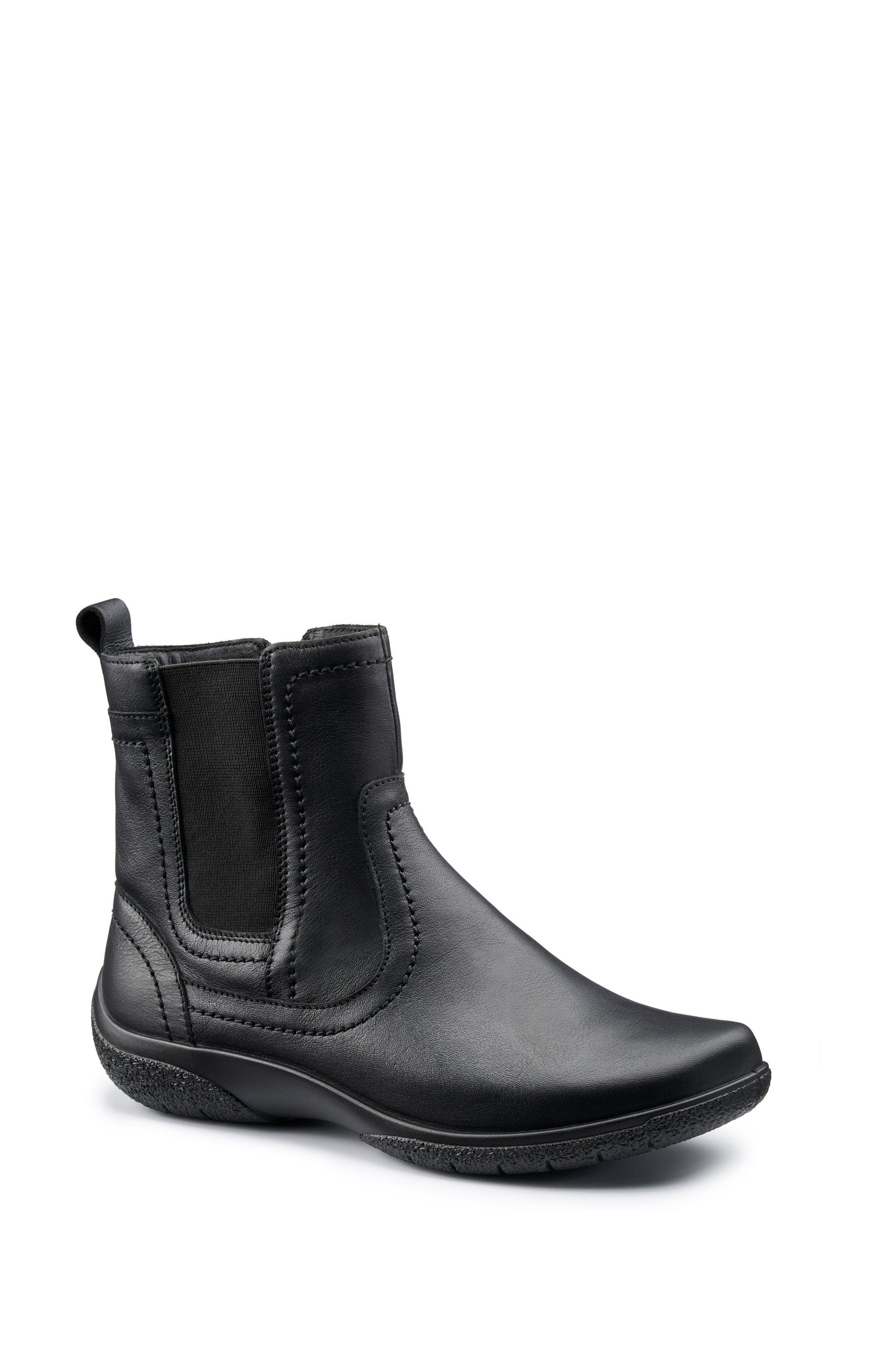 Buy Hotter Black Kendal Zip Wide Fit Boots from Next Ireland