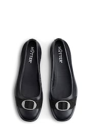 Hotter Black Grace Slip-on Wide Fit Shoes - Image 4 of 4