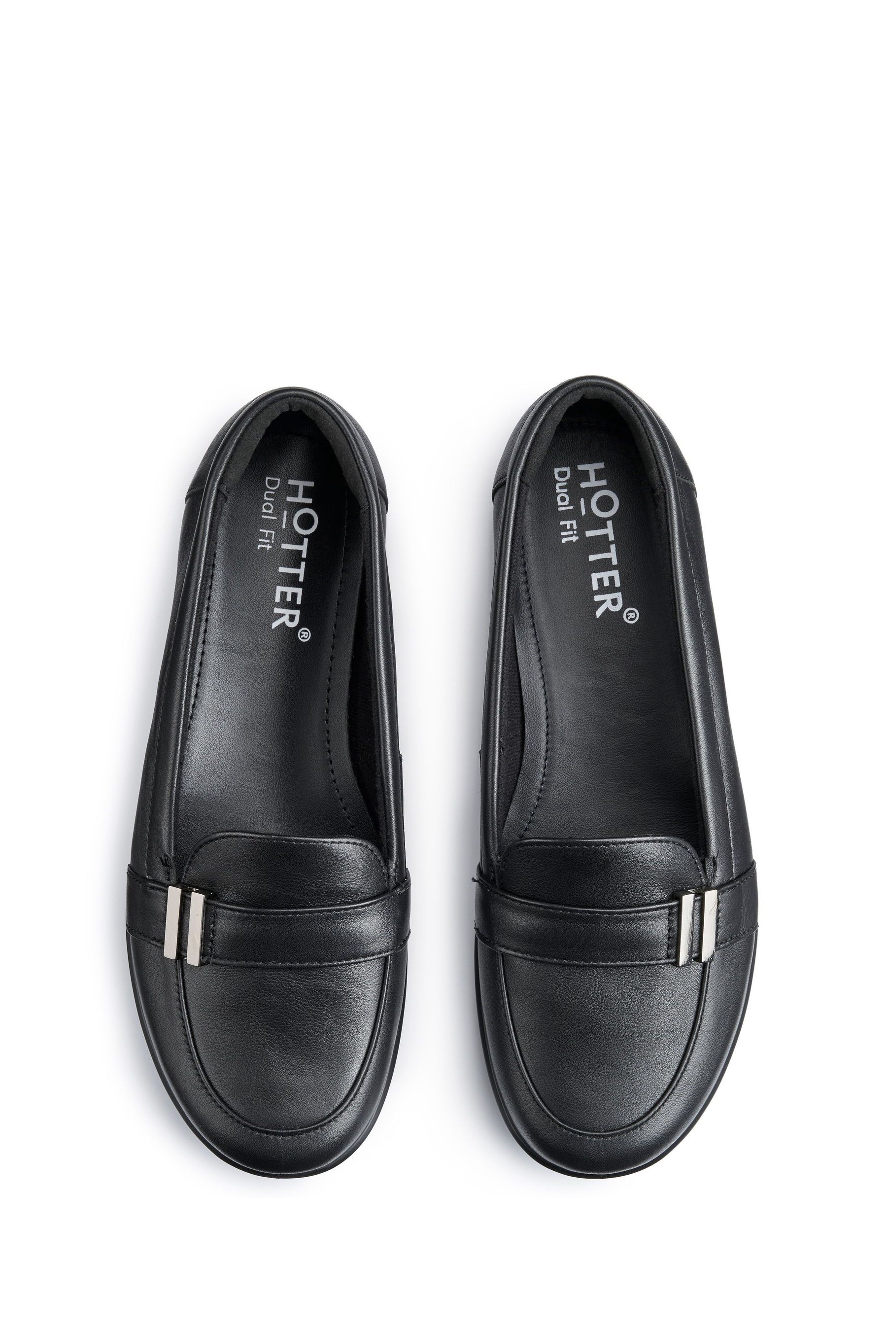 Buy Hotter Black Wide Fit Regular Fit Clay Slip On Shoes from the Next UK online shop