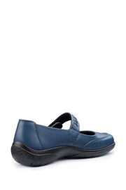 Hotter Blue Wide Fit Honour Touch Fastening Shoes - Image 3 of 4