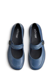 Hotter Blue Honour Touch-Fastening Wide Fit Shoes - Image 4 of 4