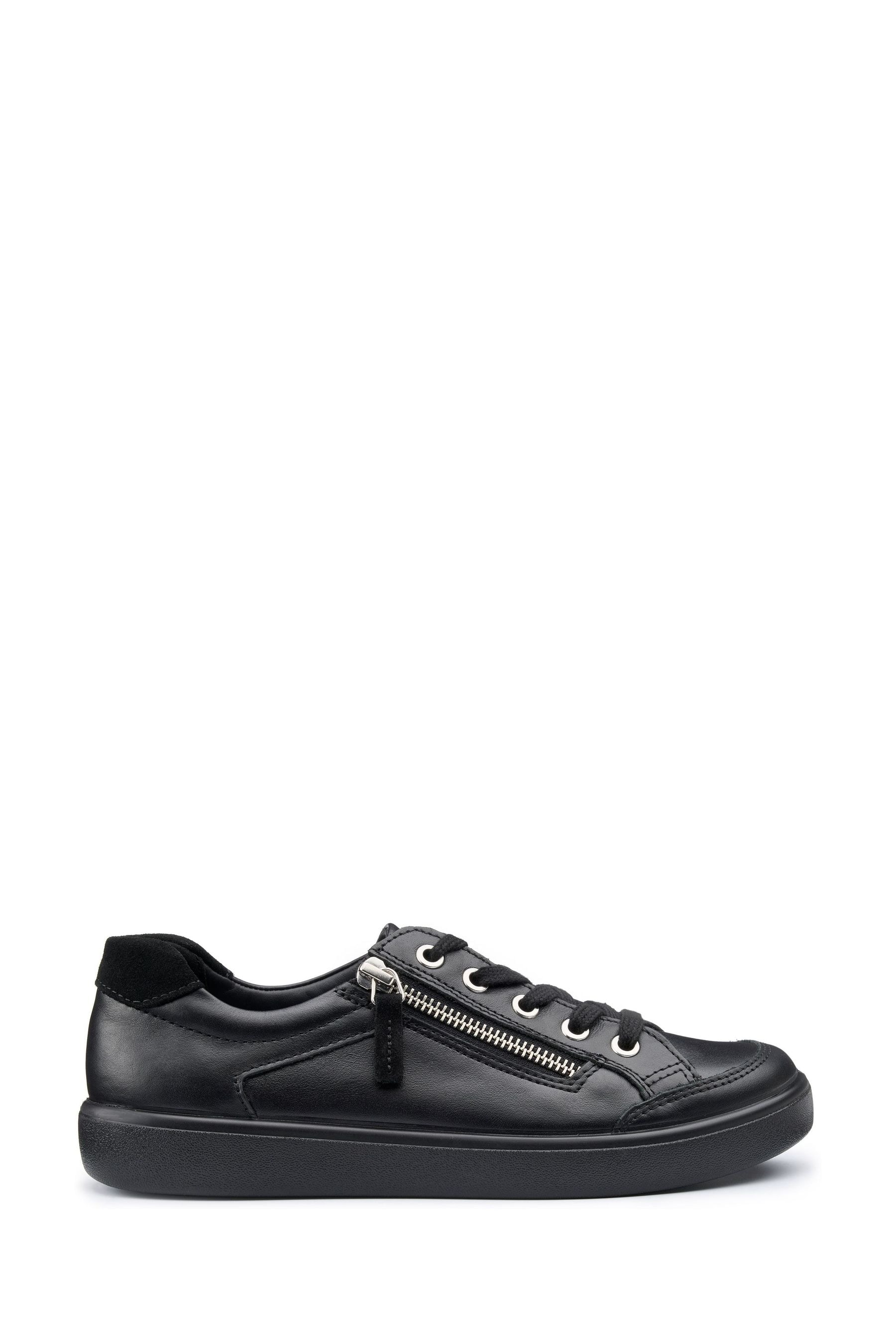 Buy Hotter All Black Extra Wide Fit Chase II Lace up Zip Trainers from the Next UK online shop