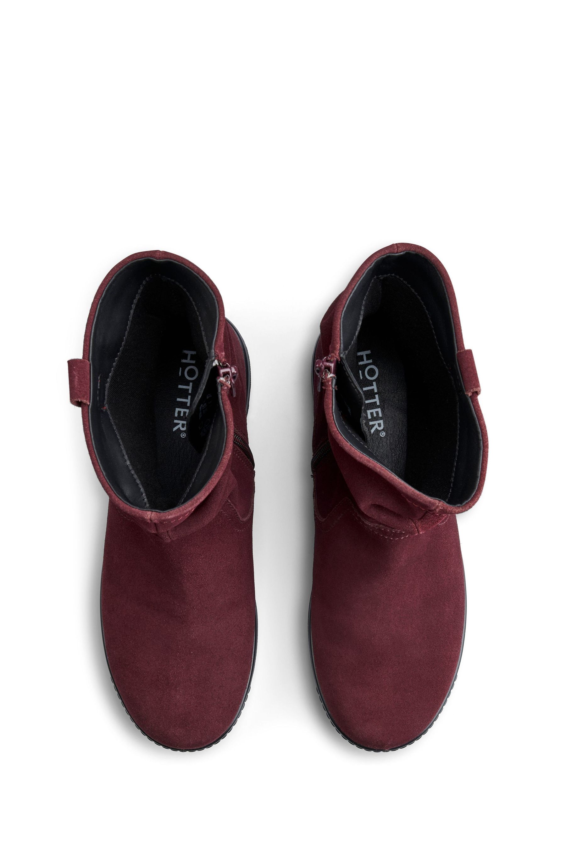Red wide width booties online