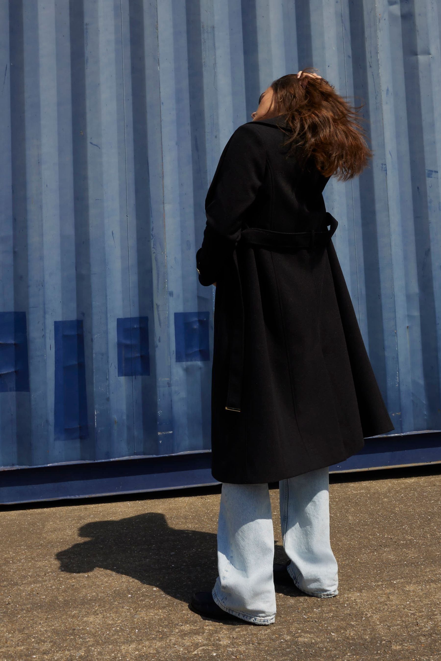 River island wrap coat top