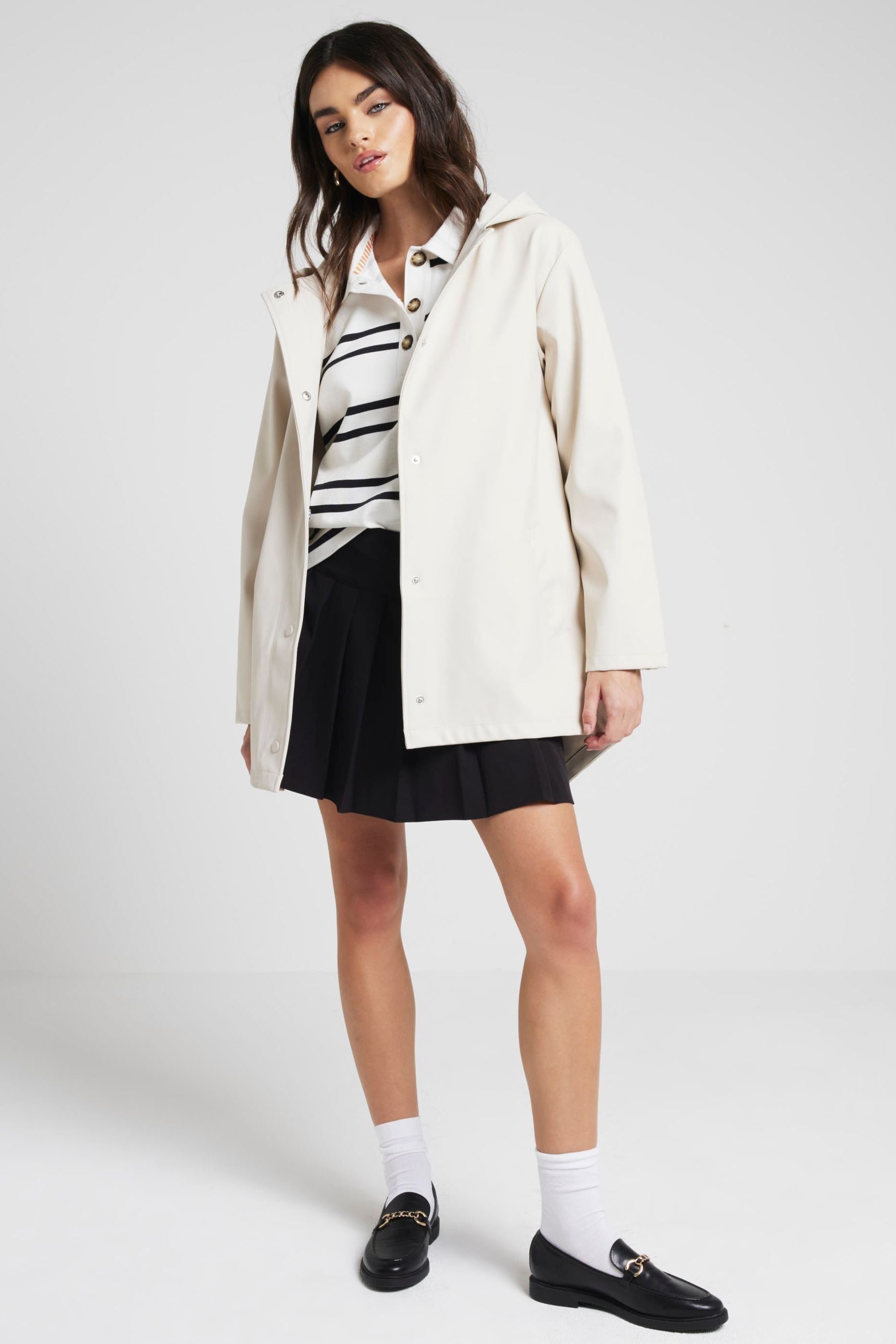 Hooded rain mac store