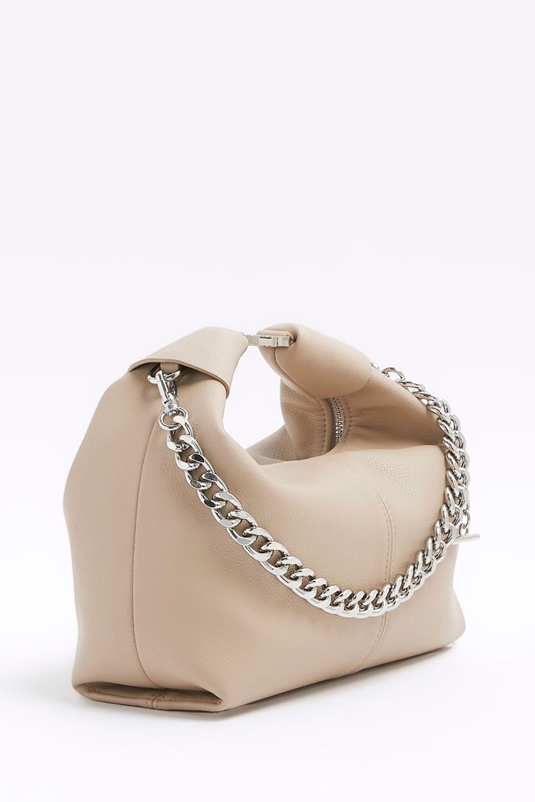 River Island Brown Buckle Strap Chain Scoop Bag - Image 2 of 4