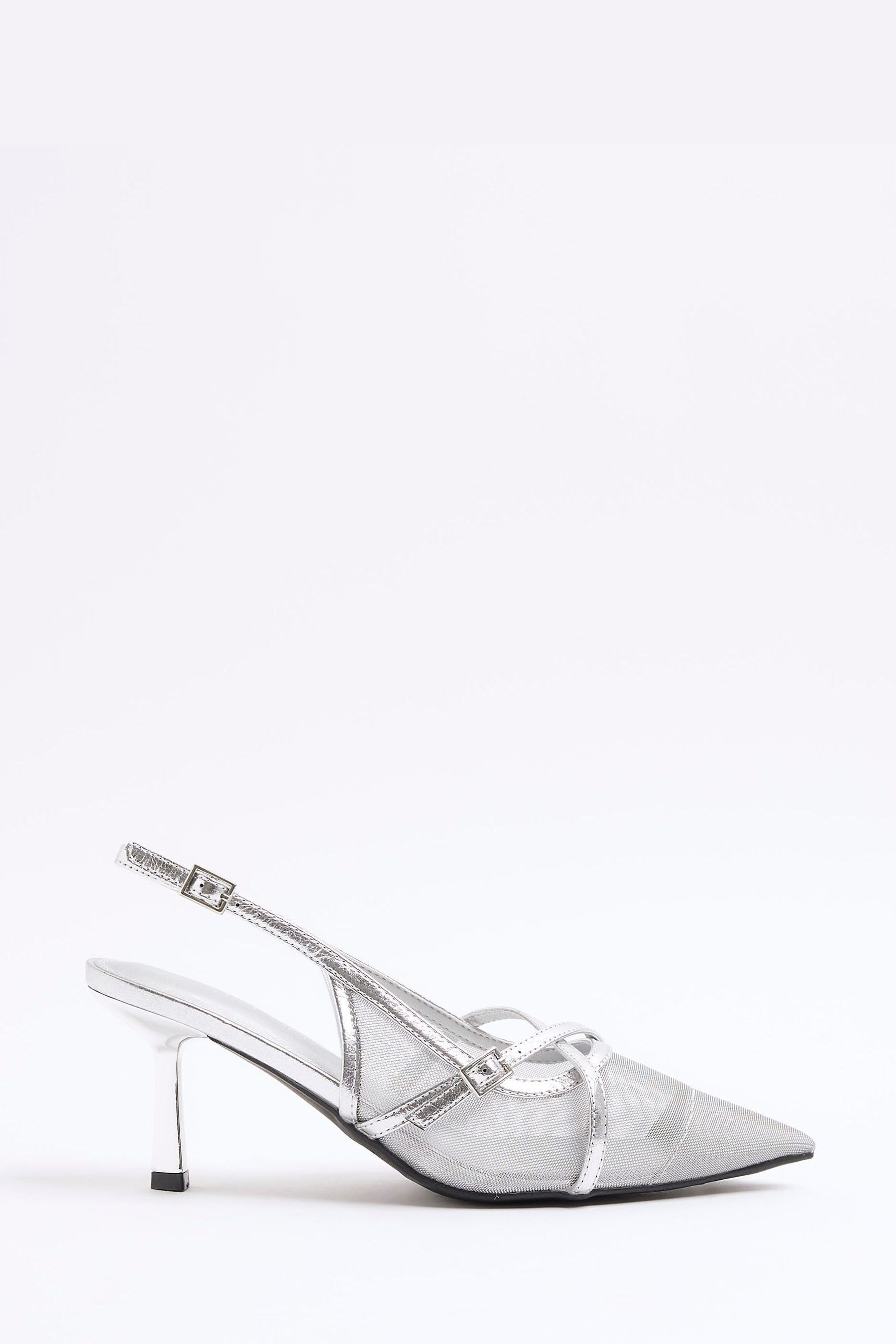 Next silver strappy shoes 2025