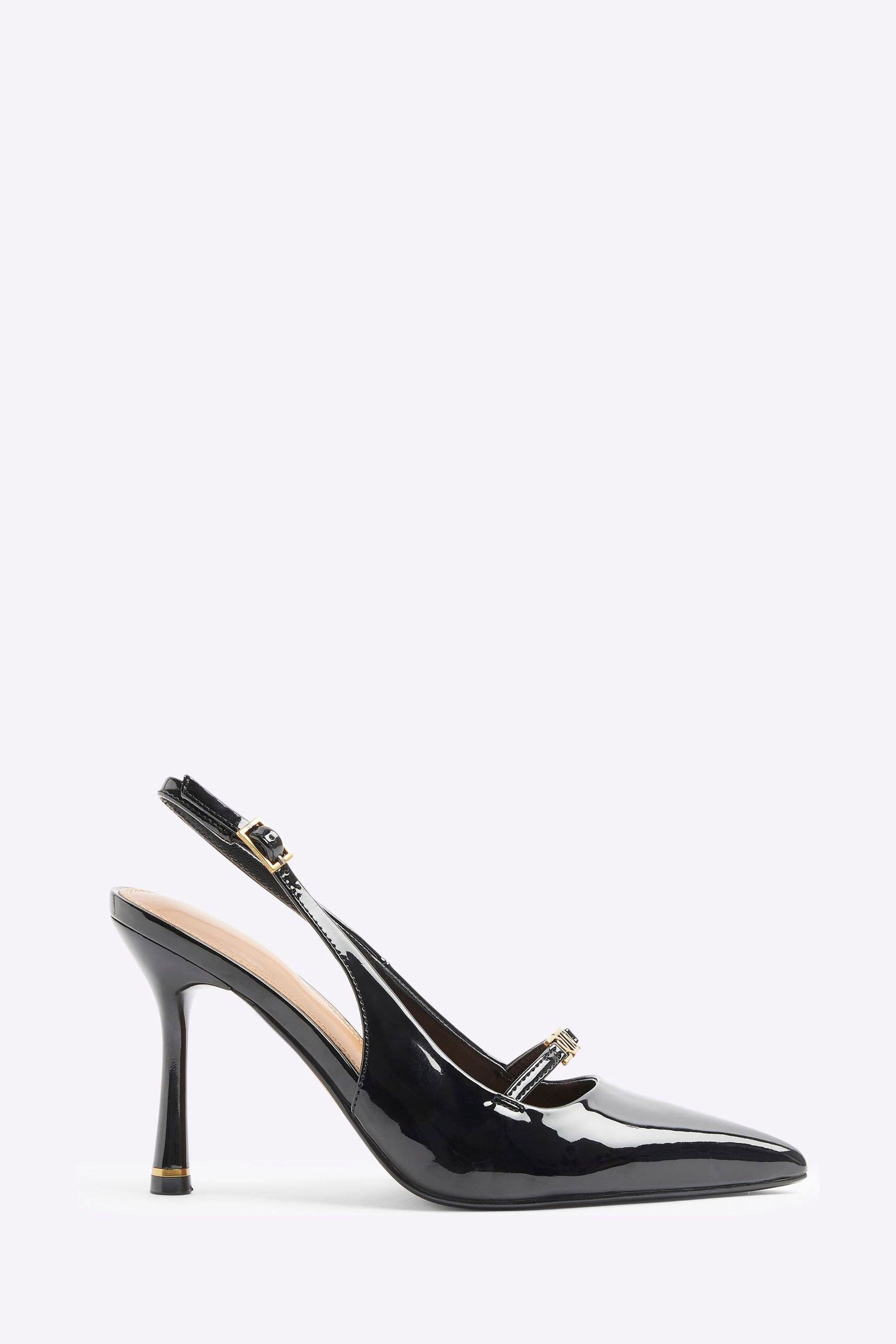 Black pumps river island clearance