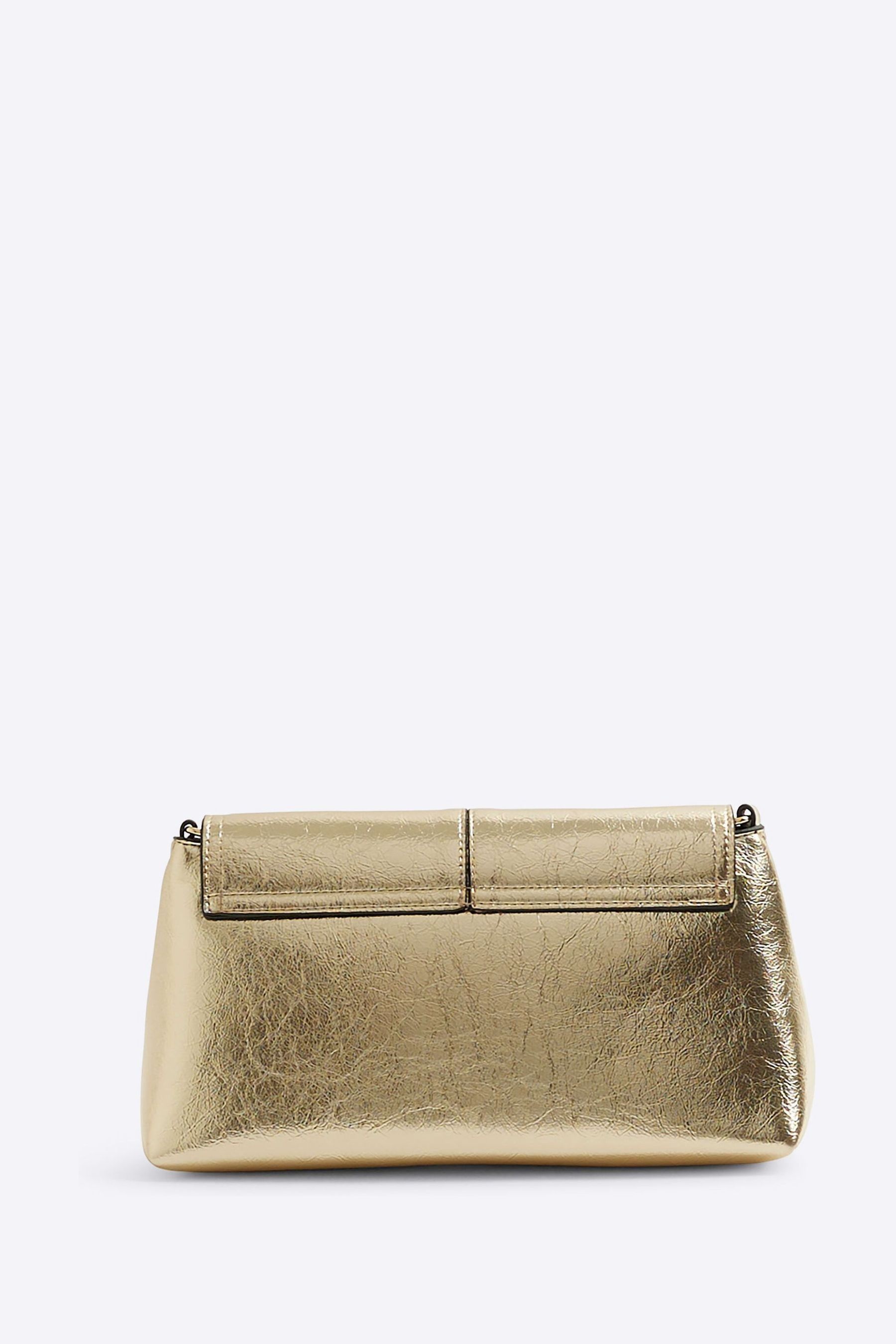 Buy River Island Gold Small Fold Over Clutch from the Next UK online shop