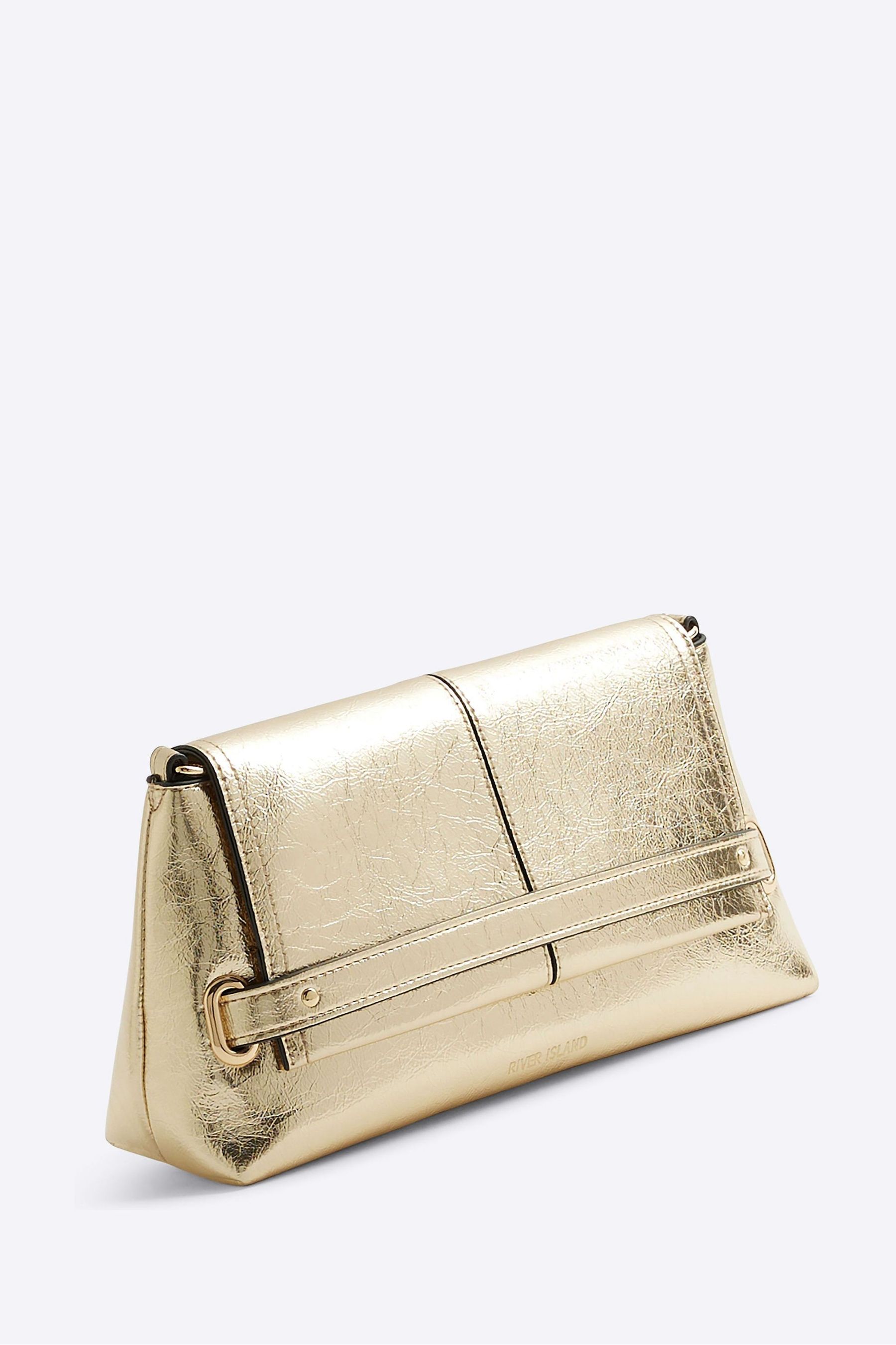 River island rose gold clutch bag on sale