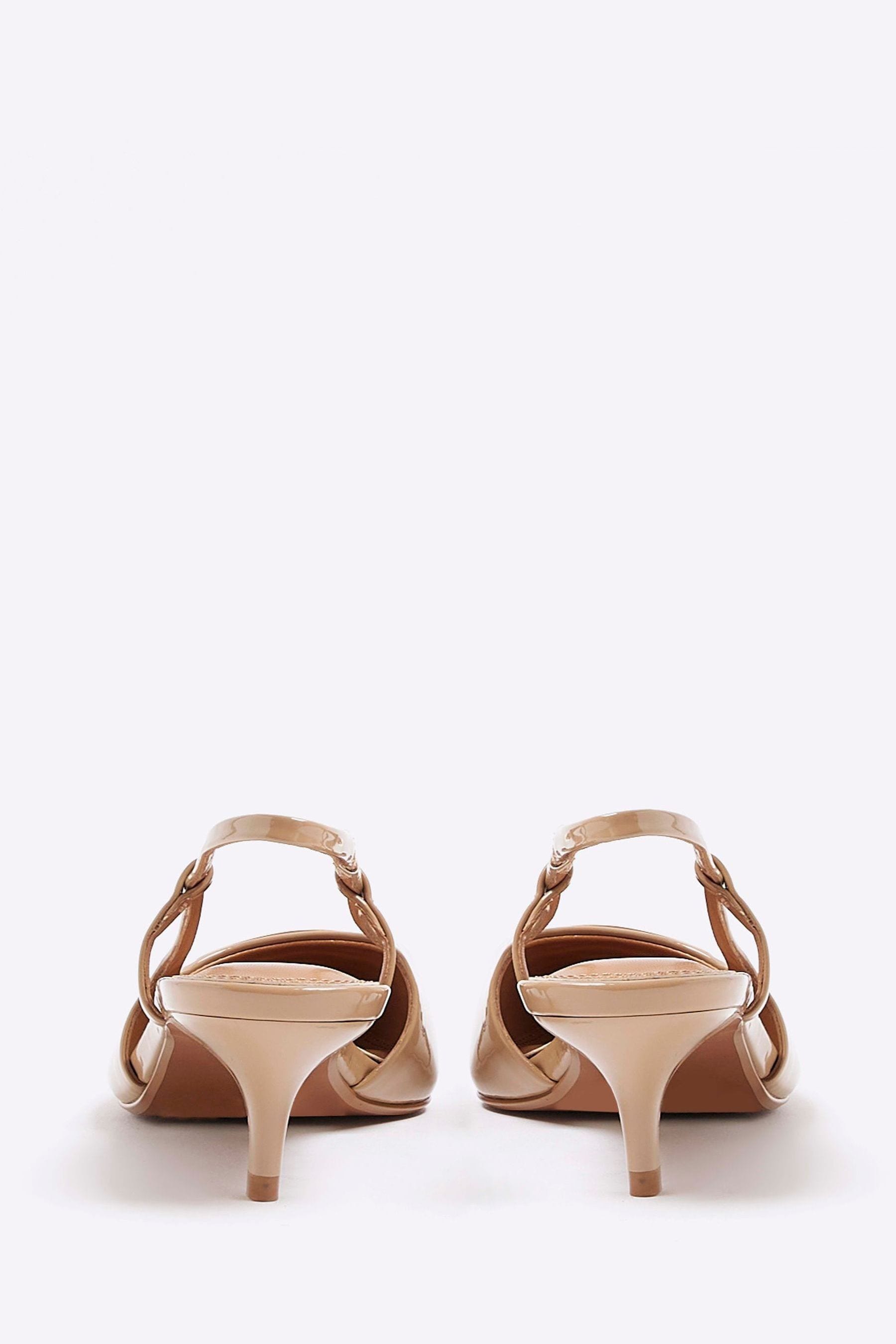 Buy River Island Brown Kitten Heel Sling Back Court Shoes from Next Canada