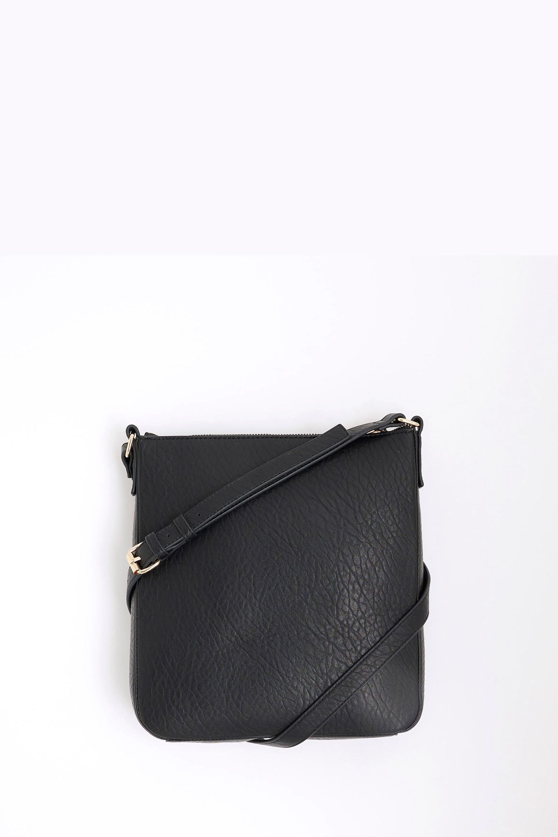 River Island Panelled Zip Messenger Bag