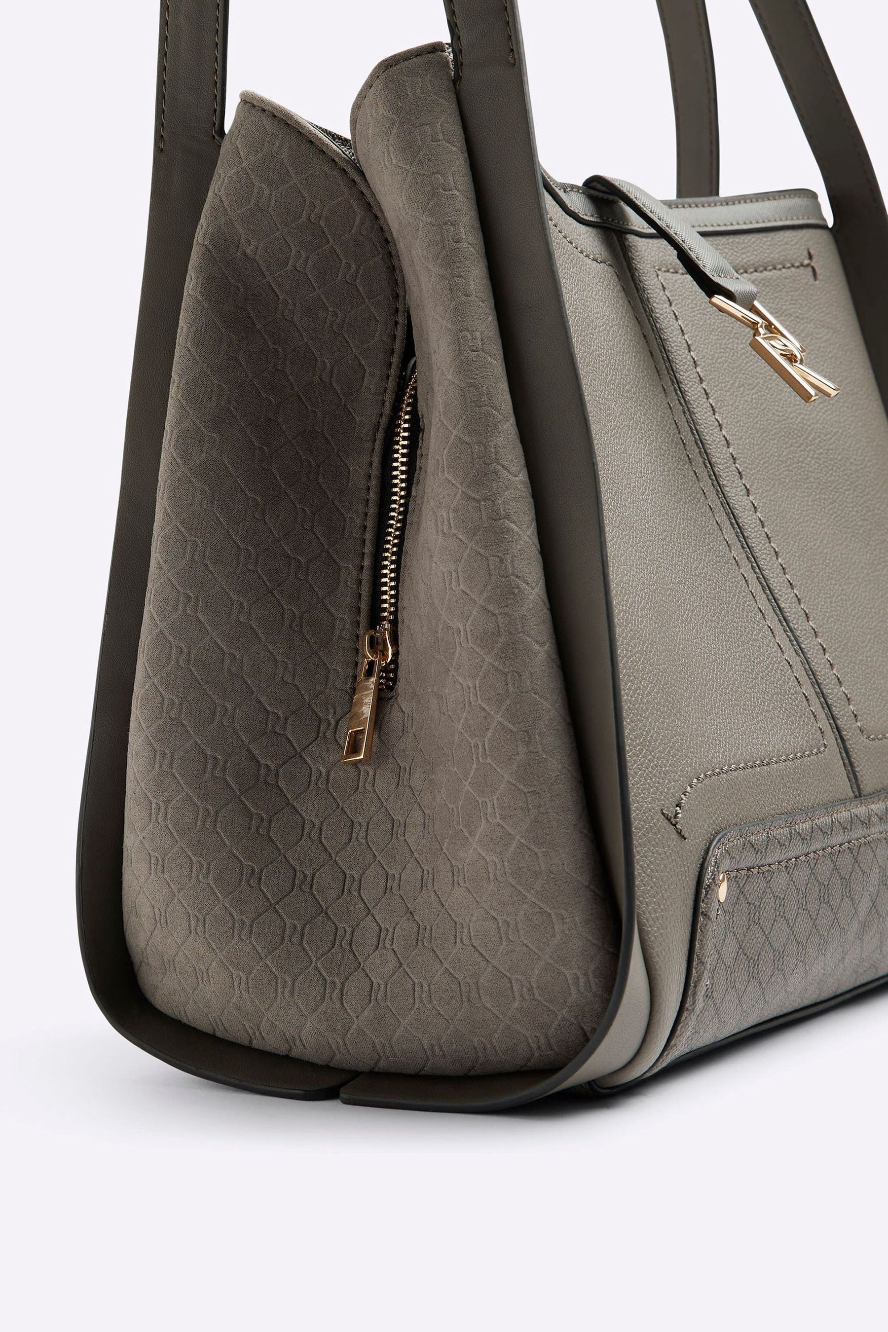 Buy River Island Grey Logo Tab Front Slouch Bag from the Next UK online shop