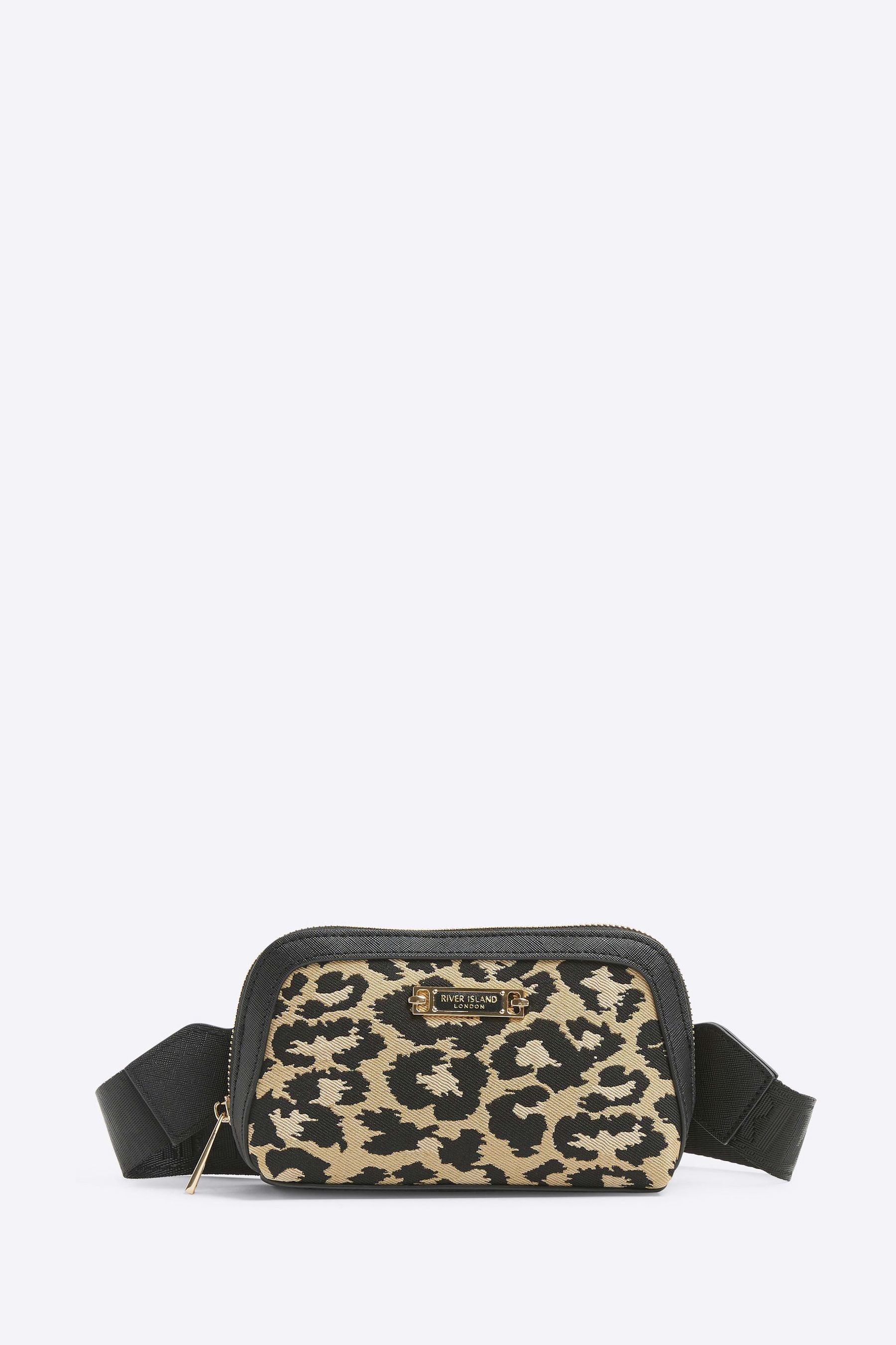 Leopard print clutch bag river island 2025