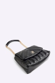 River Island Black Soft Quilted Shoulder Bag - Image 4 of 5