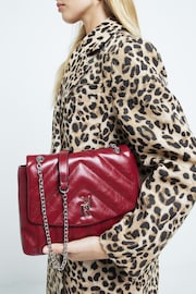 River Island Red Soft Quilted Shoulder Bag - Image 1 of 5