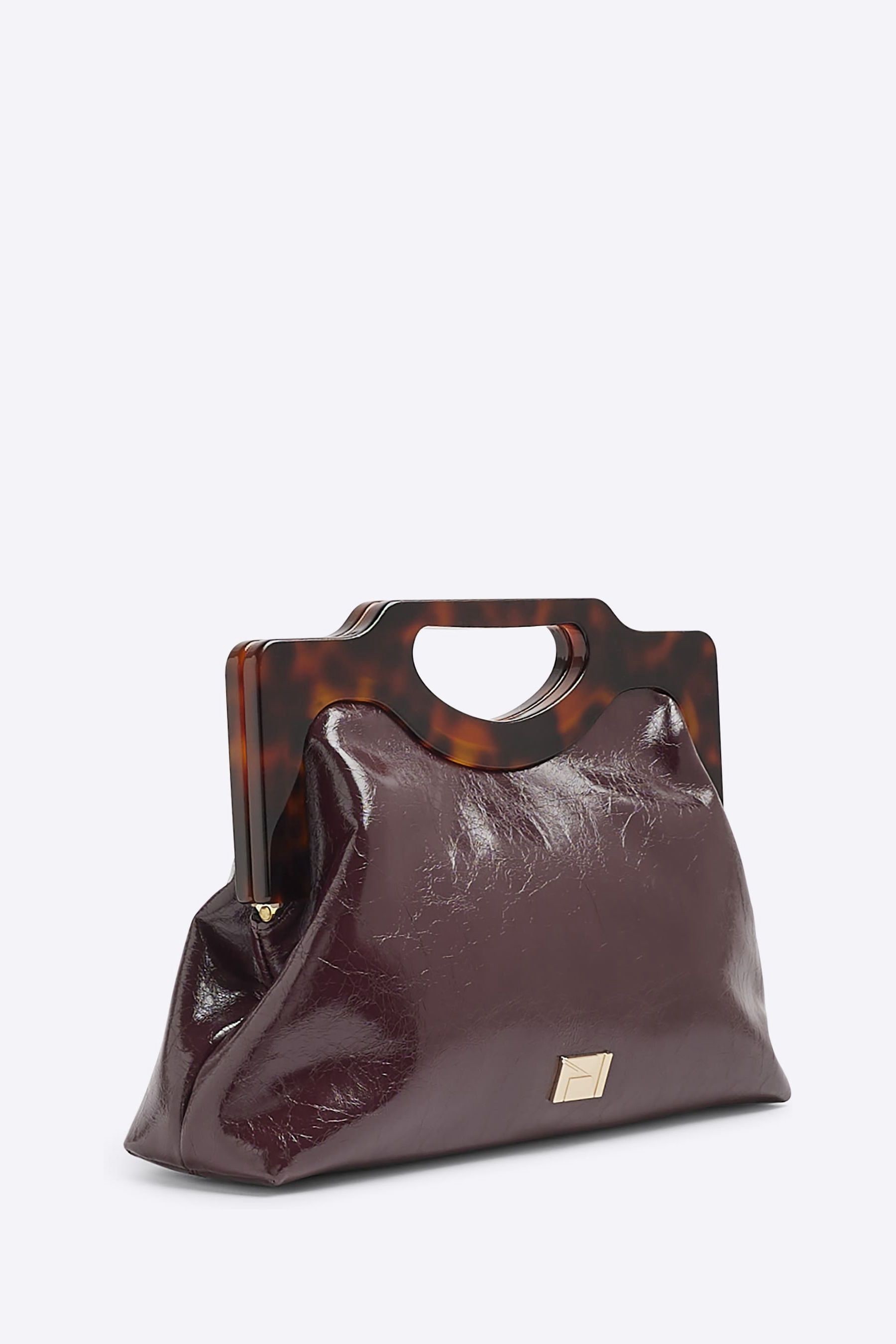 Buy River Island Burgundy Red Torte Frame Handle Clutch from the Next UK online shop