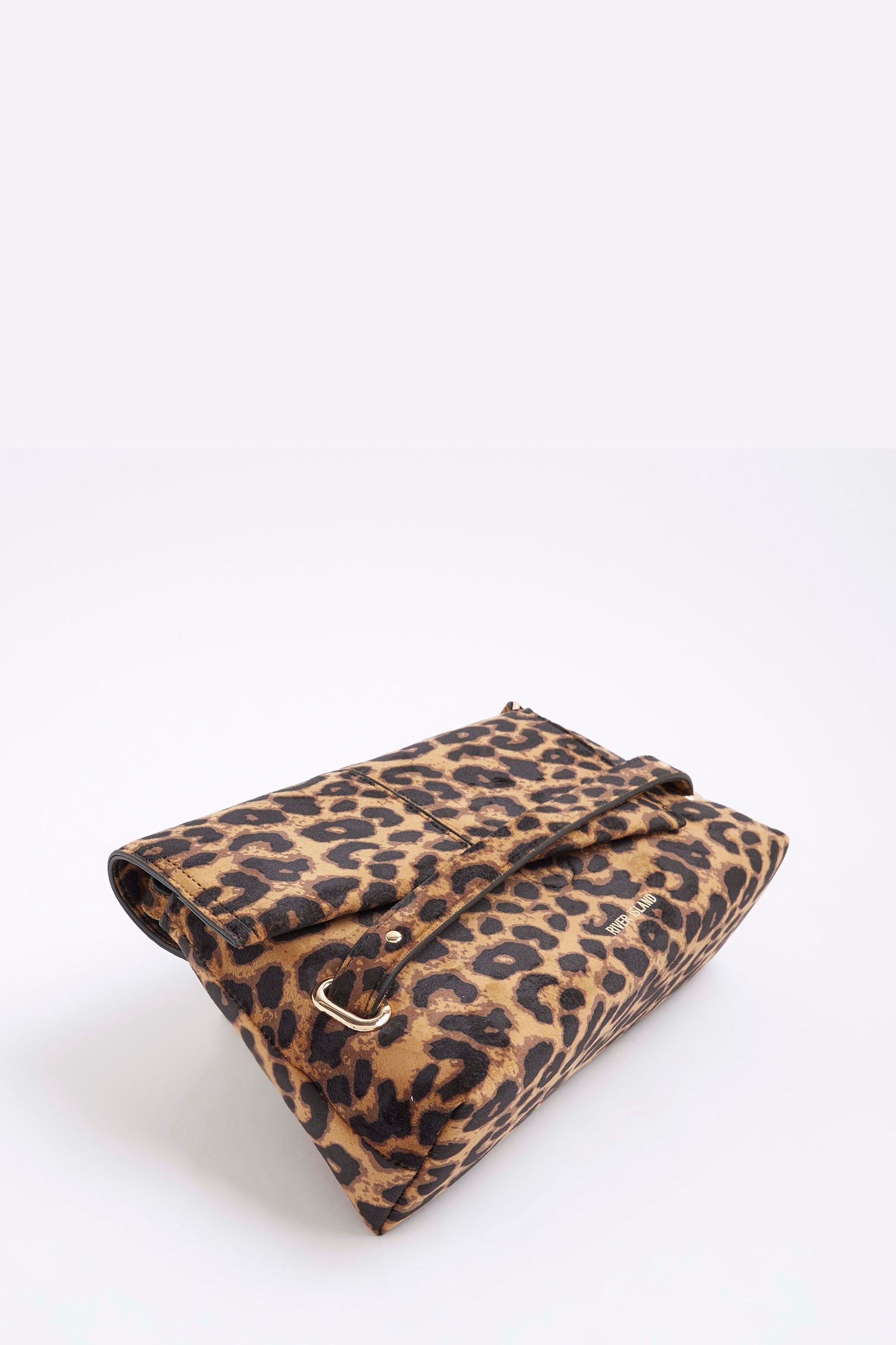 Leopard print foldover clutch sale