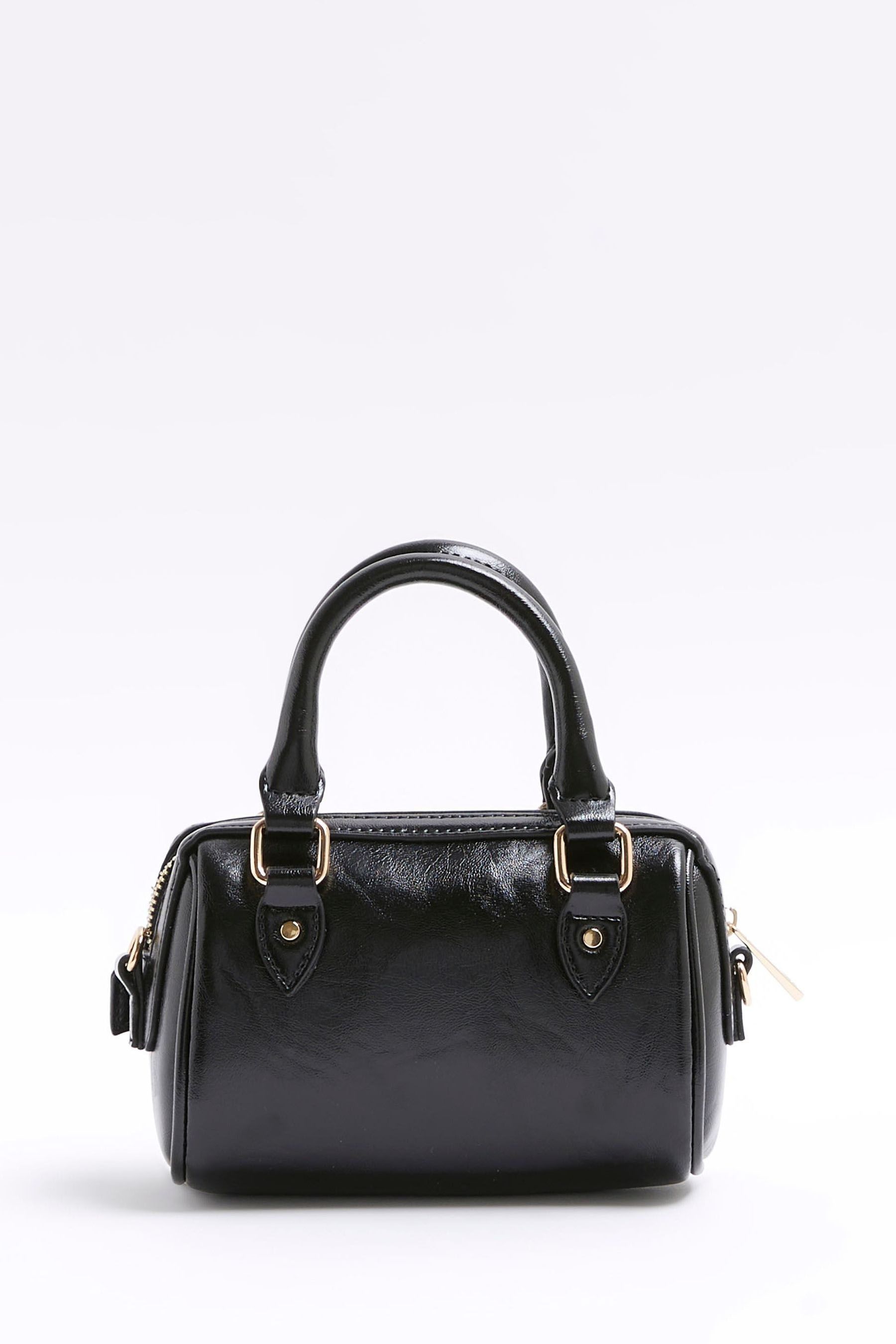 Buy River Island Black Mini Crossbody Bowler Bag from Next Luxembourg