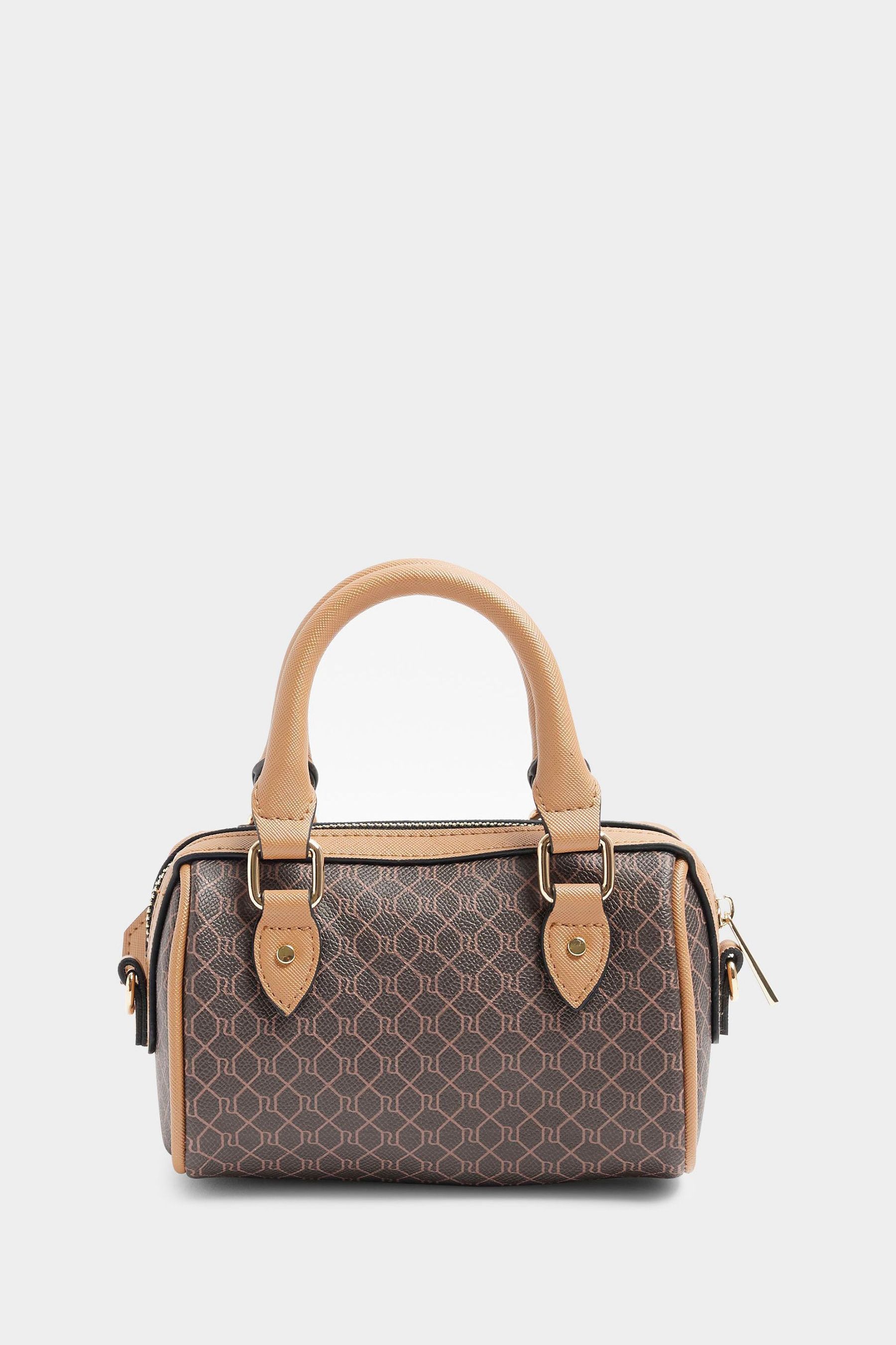 Buy River Island Brown Mini Cross Body Bowler Bag from Next Luxembourg