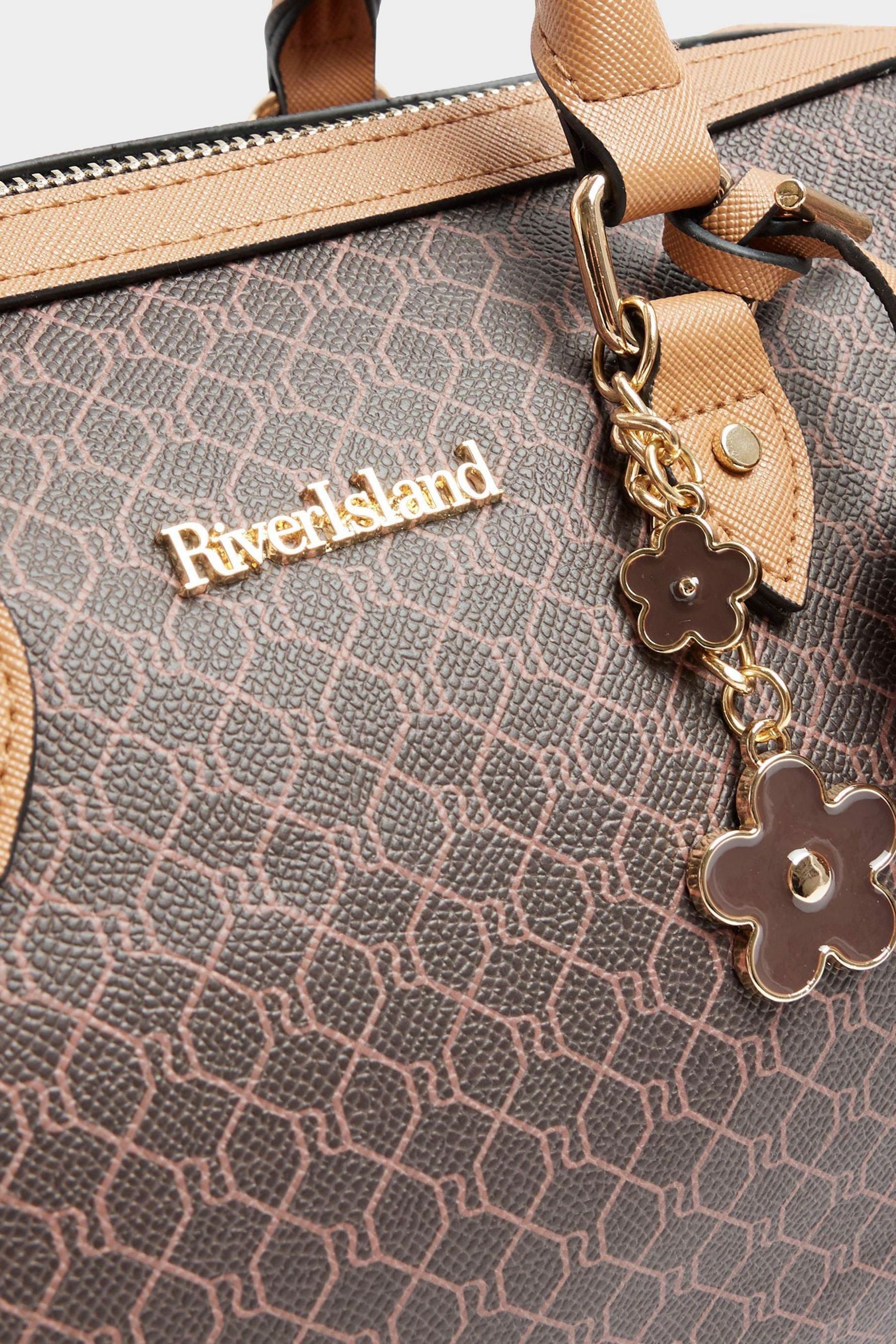 Buy River Island Brown Medium Cross Body Bowler Bag from the Next UK online shop