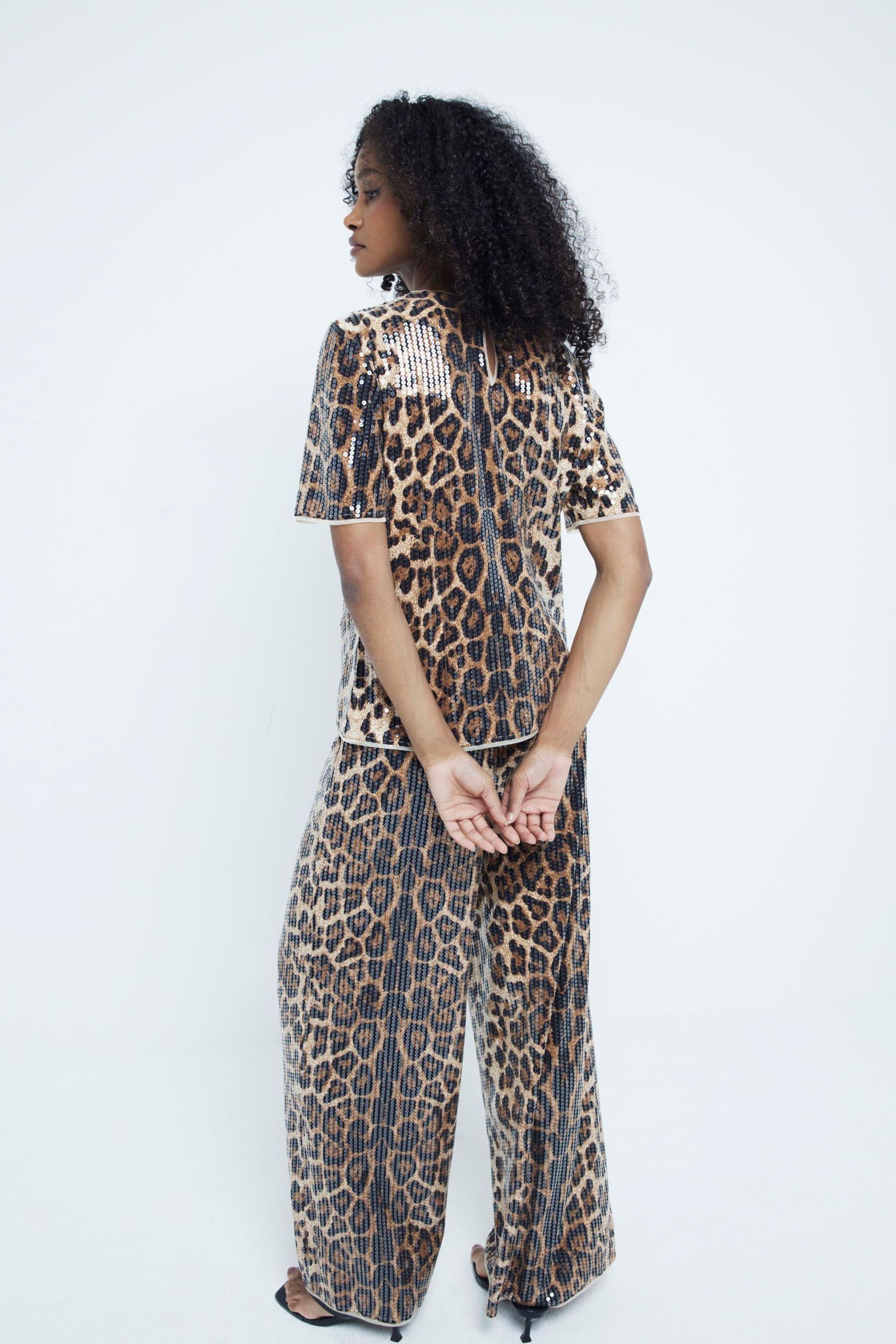 Next leopard trousers shop