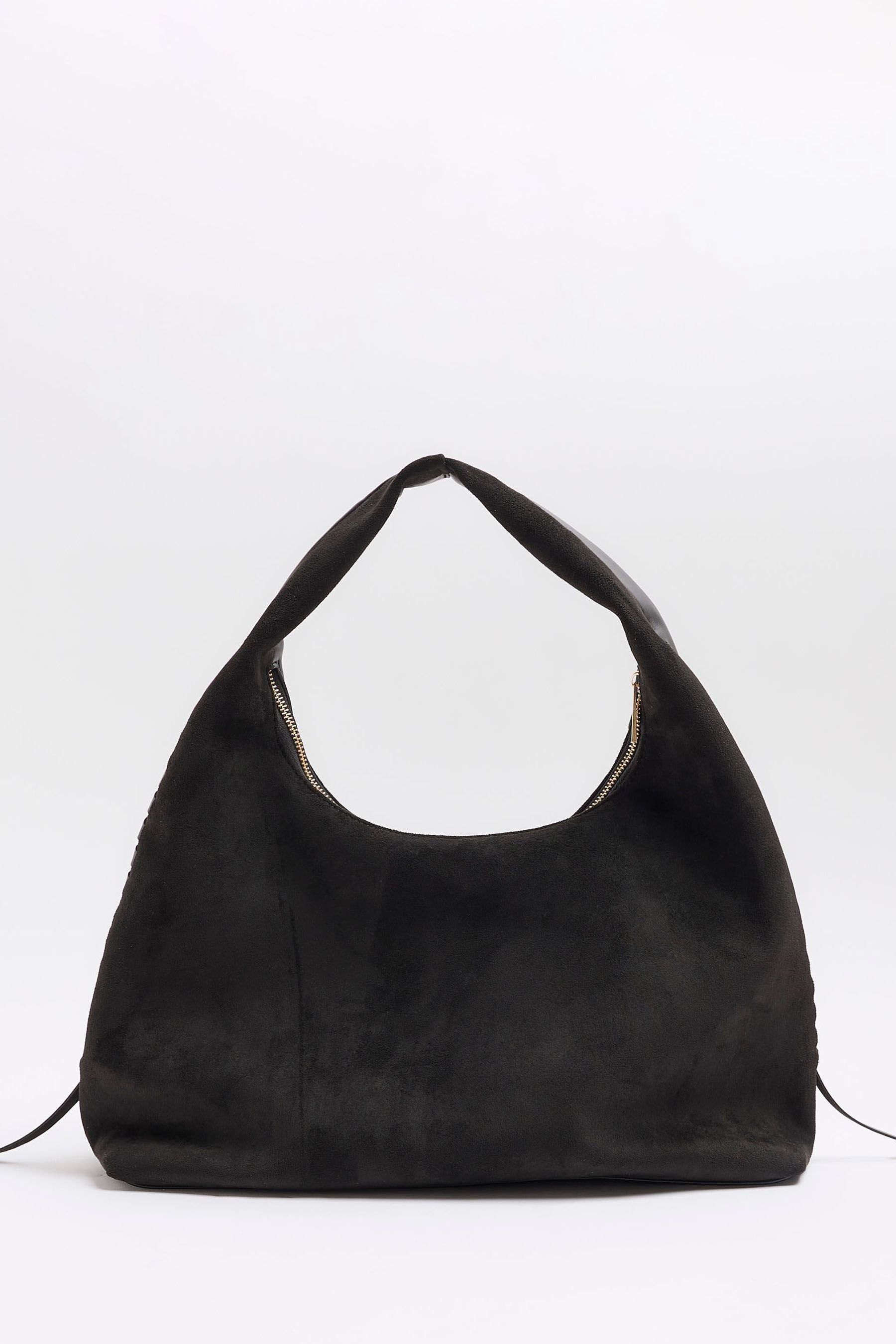 River island black slouch bag top
