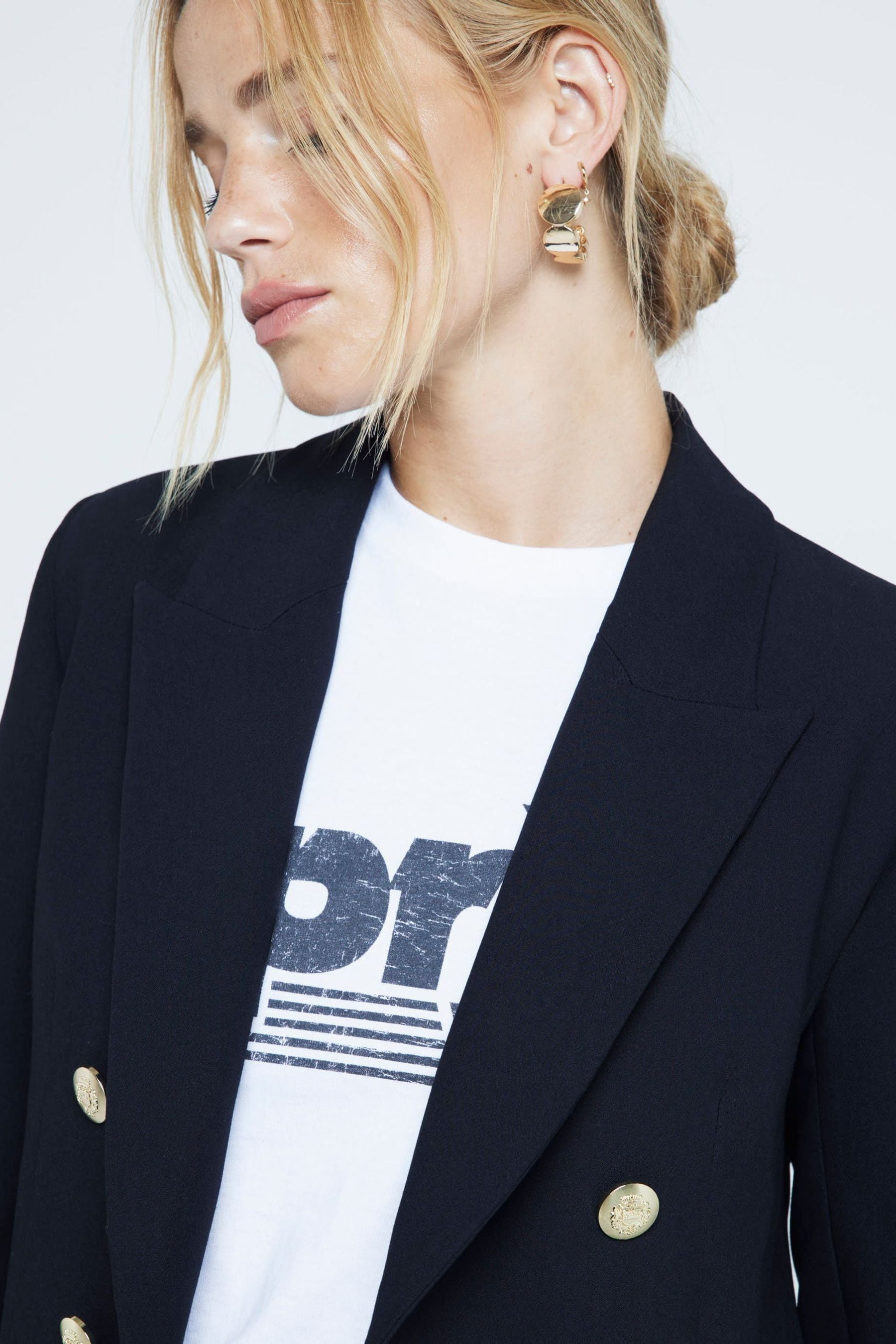 River island military blazer hot sale