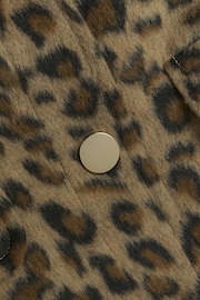 River Island Brown Leopard Trophy Jacket - Image 4 of 4