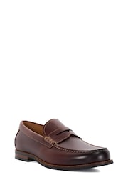 Dune London Brown Samson Penny Loafers - Image 2 of 5