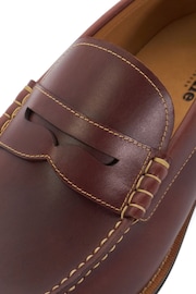 Dune London Brown Samson Penny Loafers - Image 5 of 5