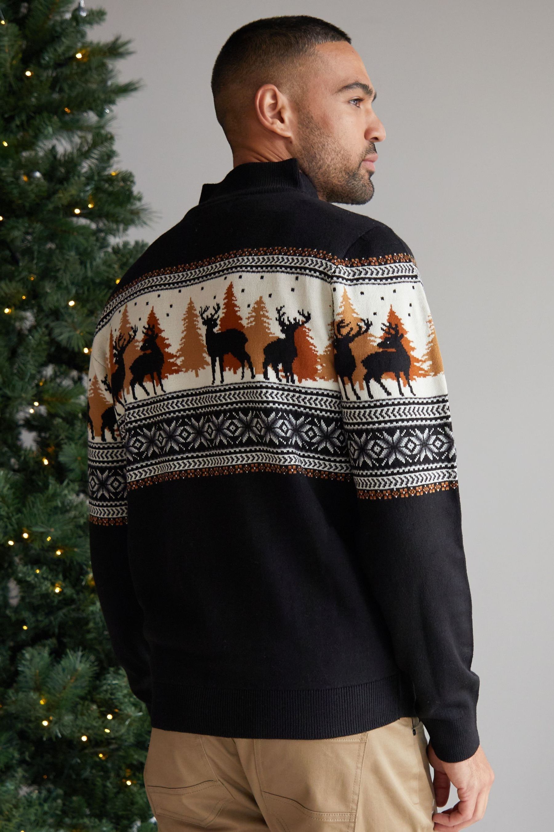 Quarter zip christmas sweater sale