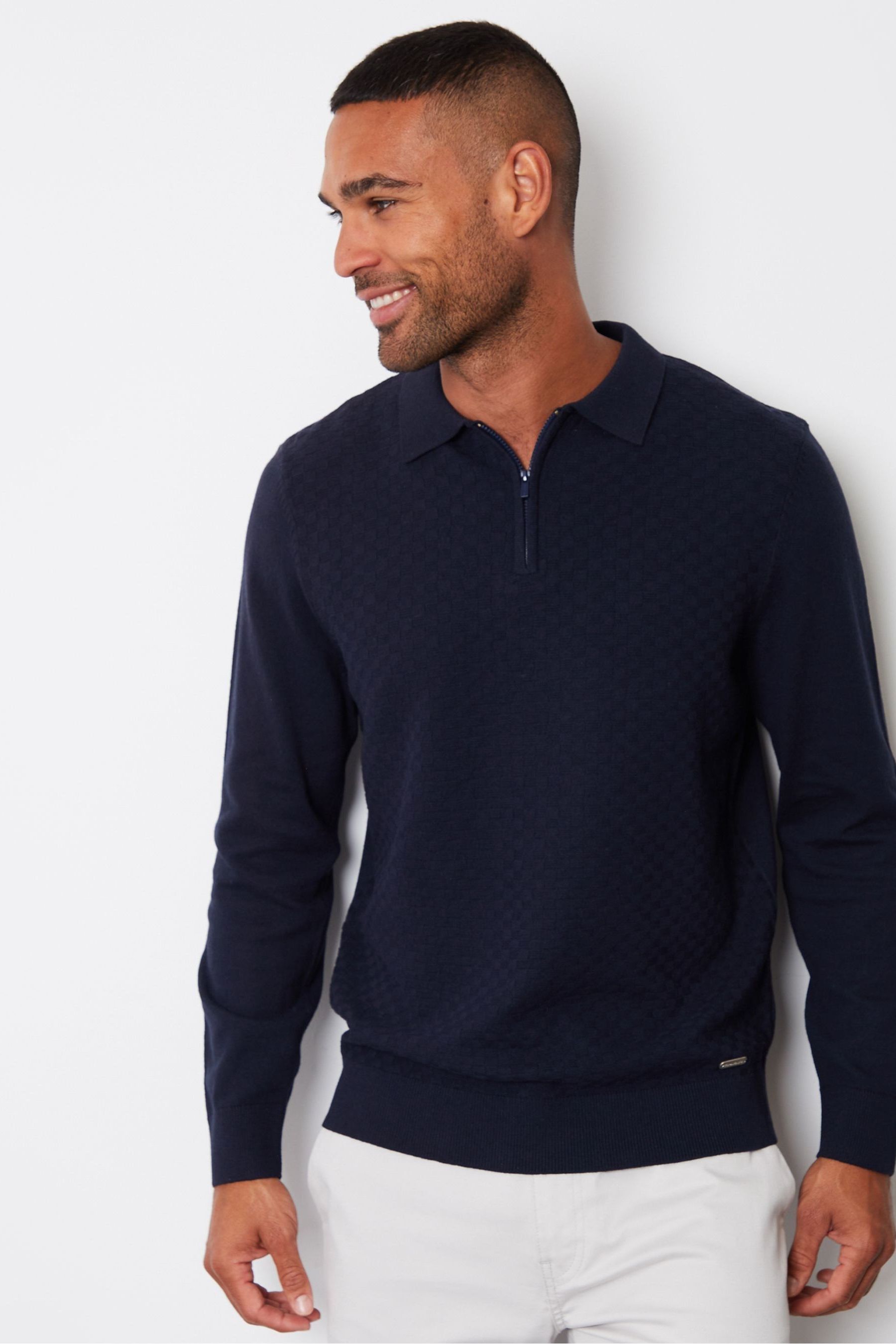 Knitted polo jumper cheap