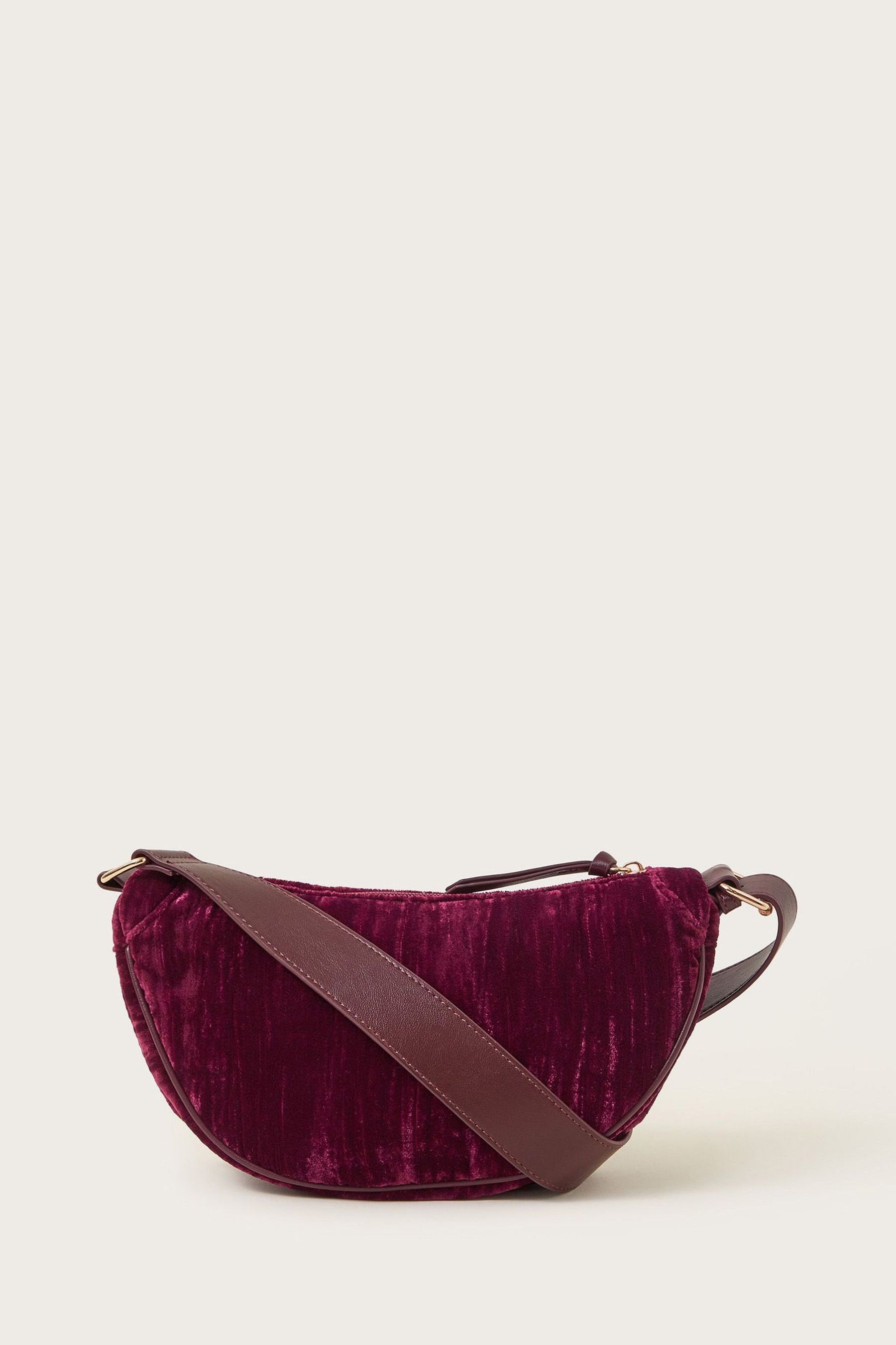 Buy Monsoon Red Val Crushed Velvet Sling Bag from Next Saudi Arabia